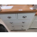 Chester White Painted Oak 2 Over 3 Chest (103)