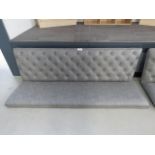 5007 Grey studded back bench sea, (no legs, no fixings)