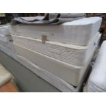 2 single divan bed bases with mattresses