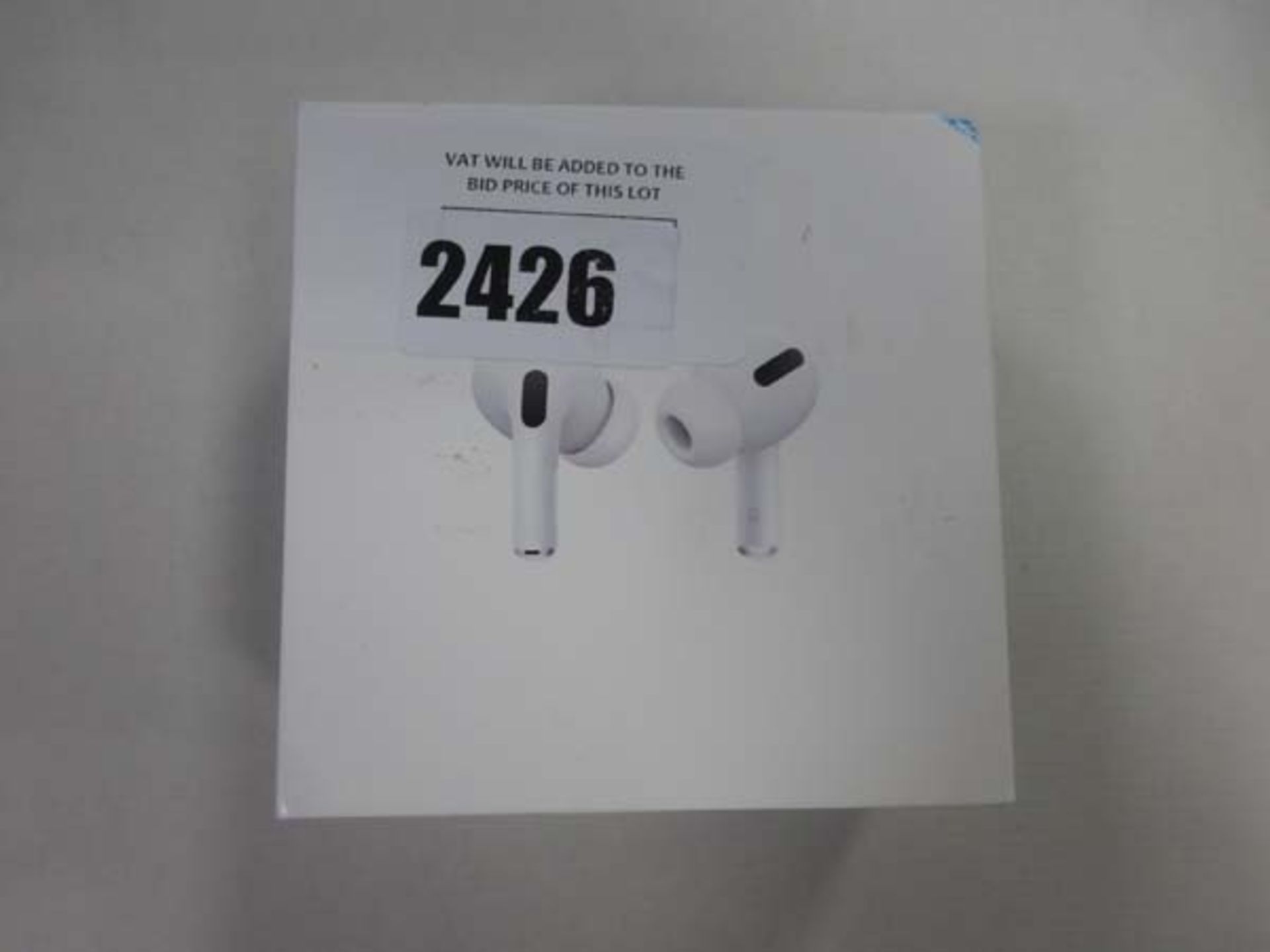 Pair of Apple airpods pro with wireless charging case, spar ear tips, cable and box Used item, in - Image 2 of 2