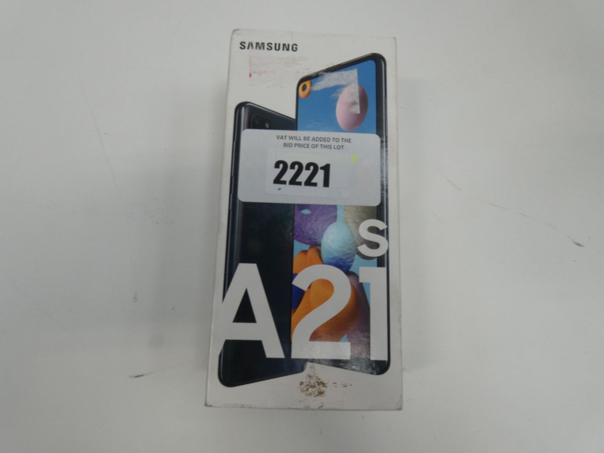 Samsung A21S 32GB Black smartphone in box