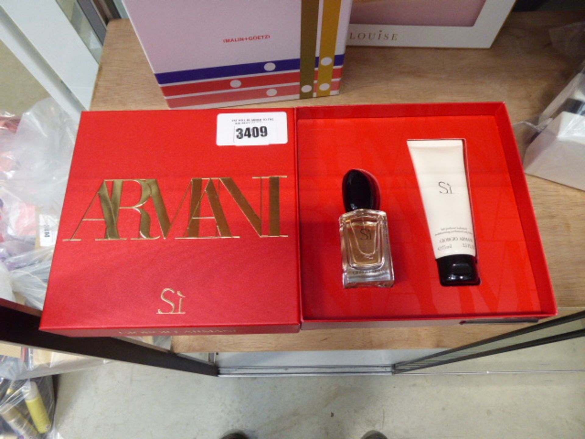 605 Armani Si Passione eau de parfum and body lotion gift box set