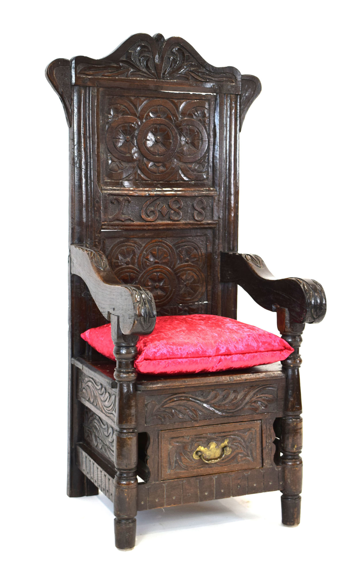 An unusual Wainscott chair, - Image 2 of 10
