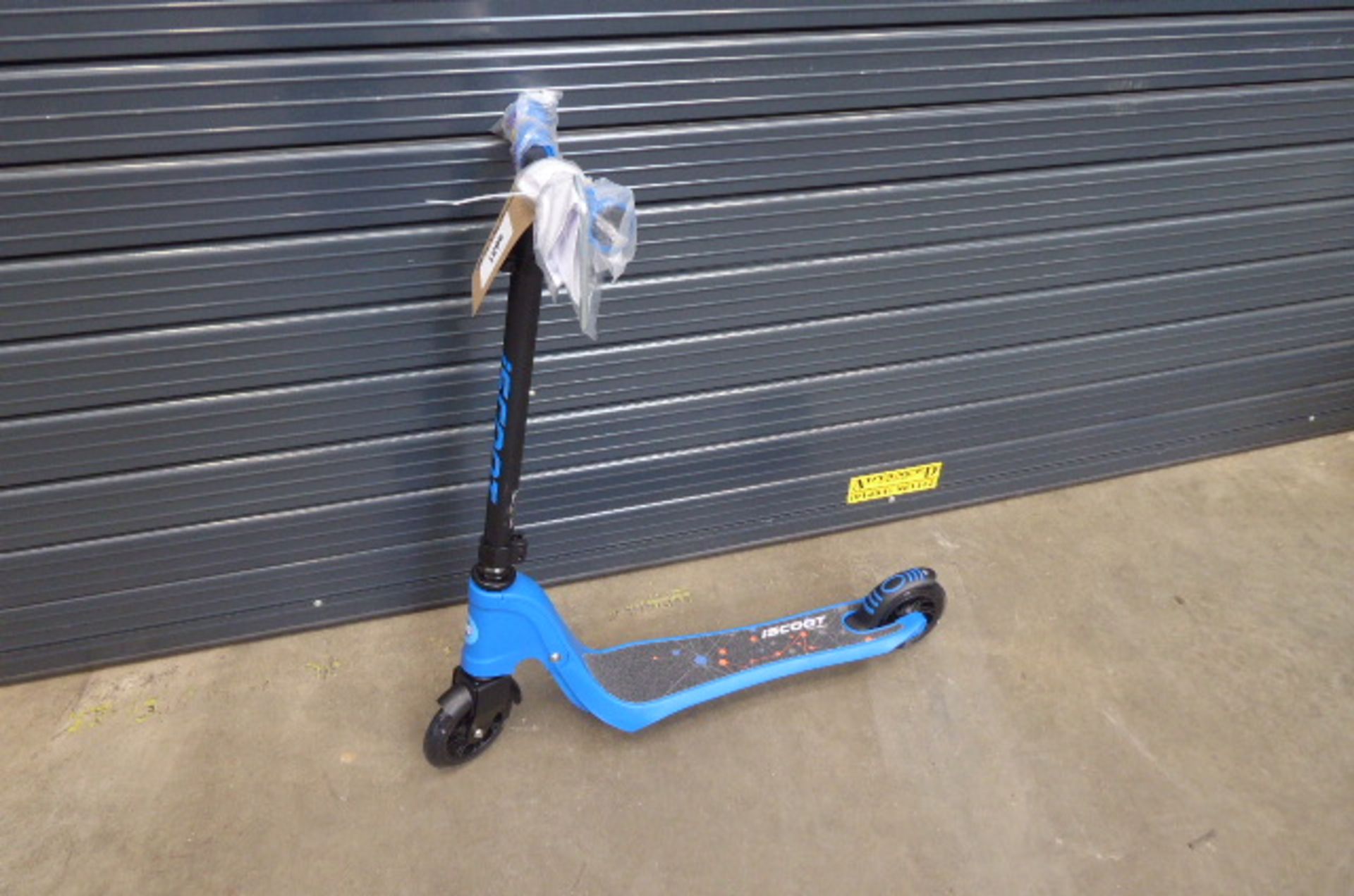 Small blue scooter