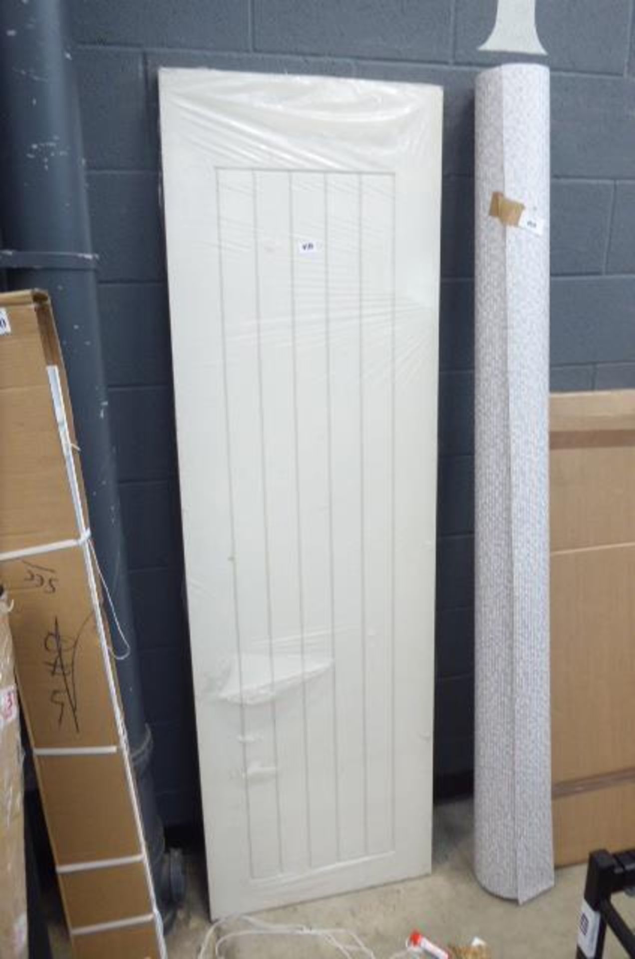 4163 - White multi panelled internal door