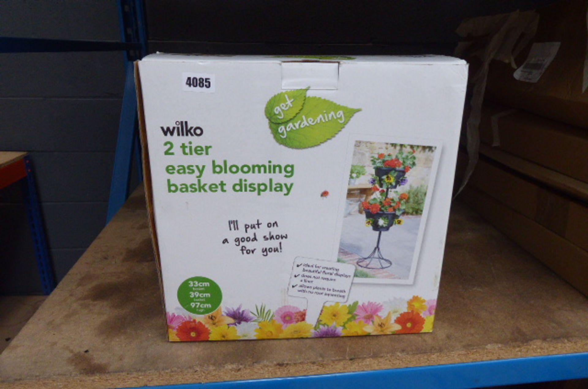 Wilko 2 tier basket display (boxed)