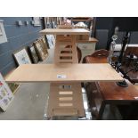 Adjustable plywood stand