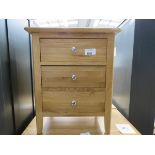 Oak 3 drawer cabinet