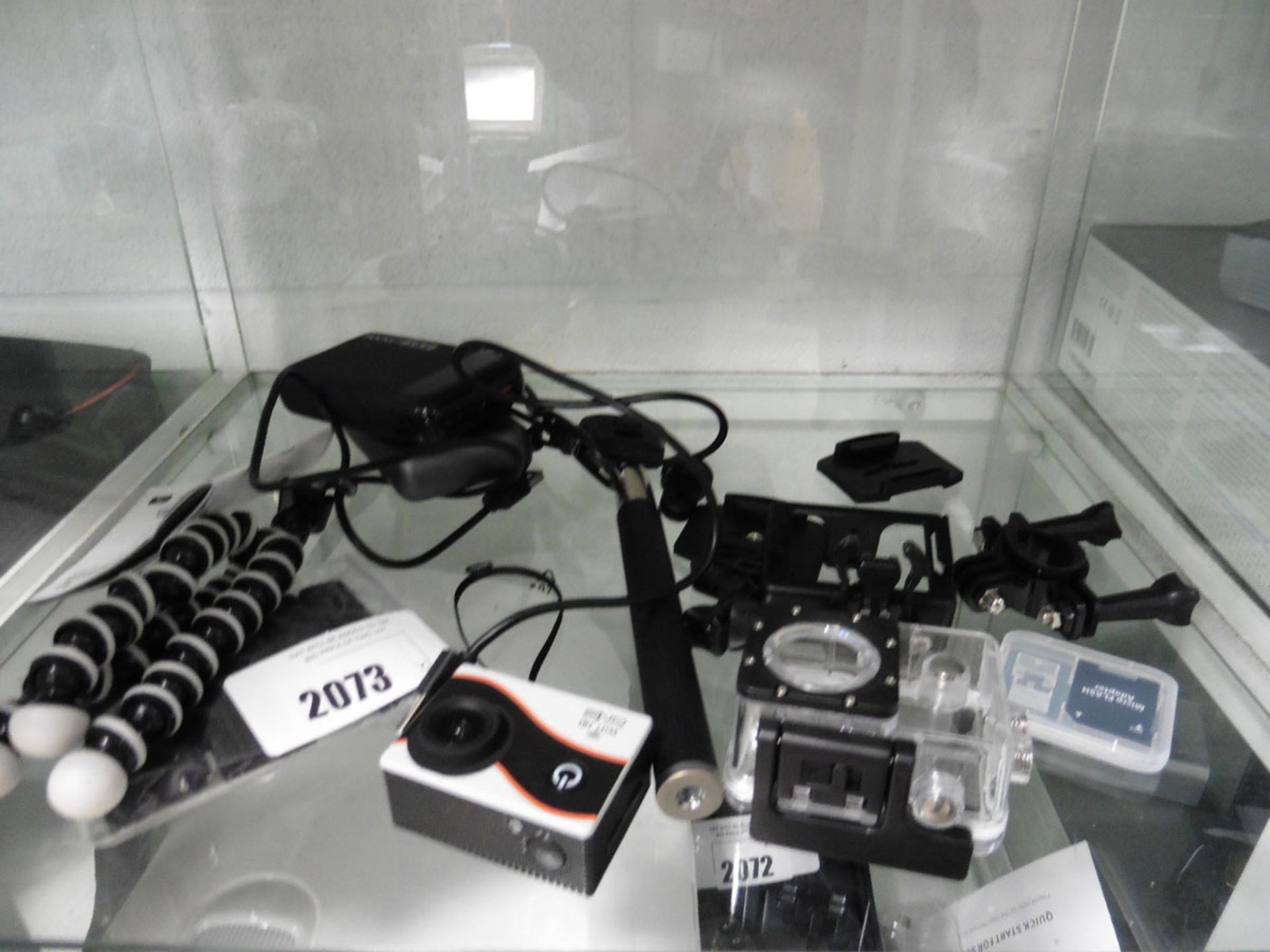 One Wifi action camera, 2 battery power banks and other accessories
