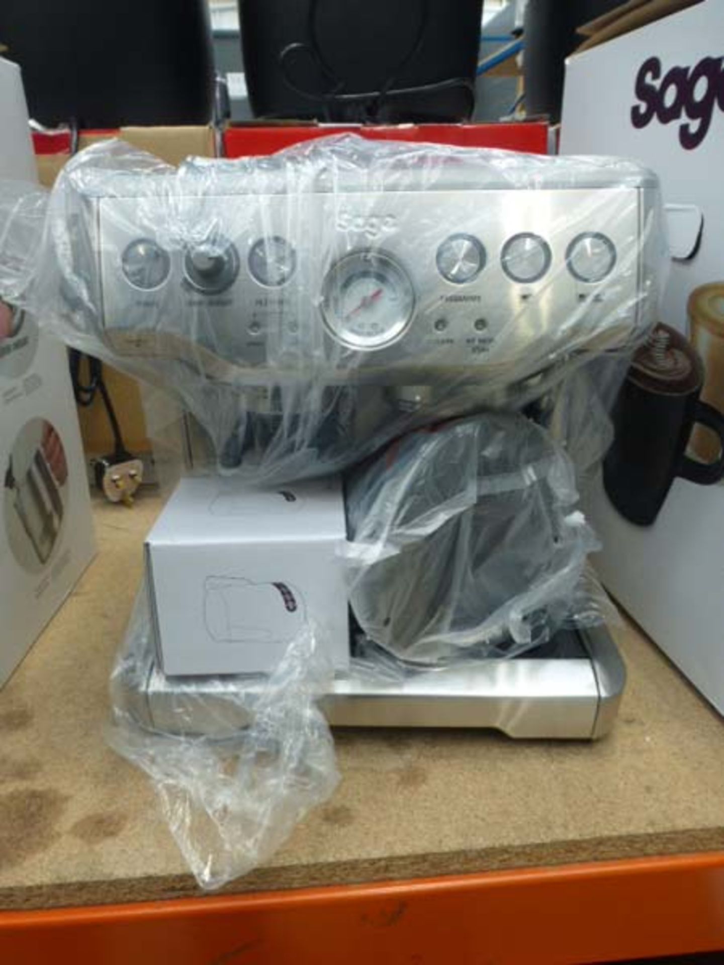 (63) Sage Barrister Express coffee machine in box