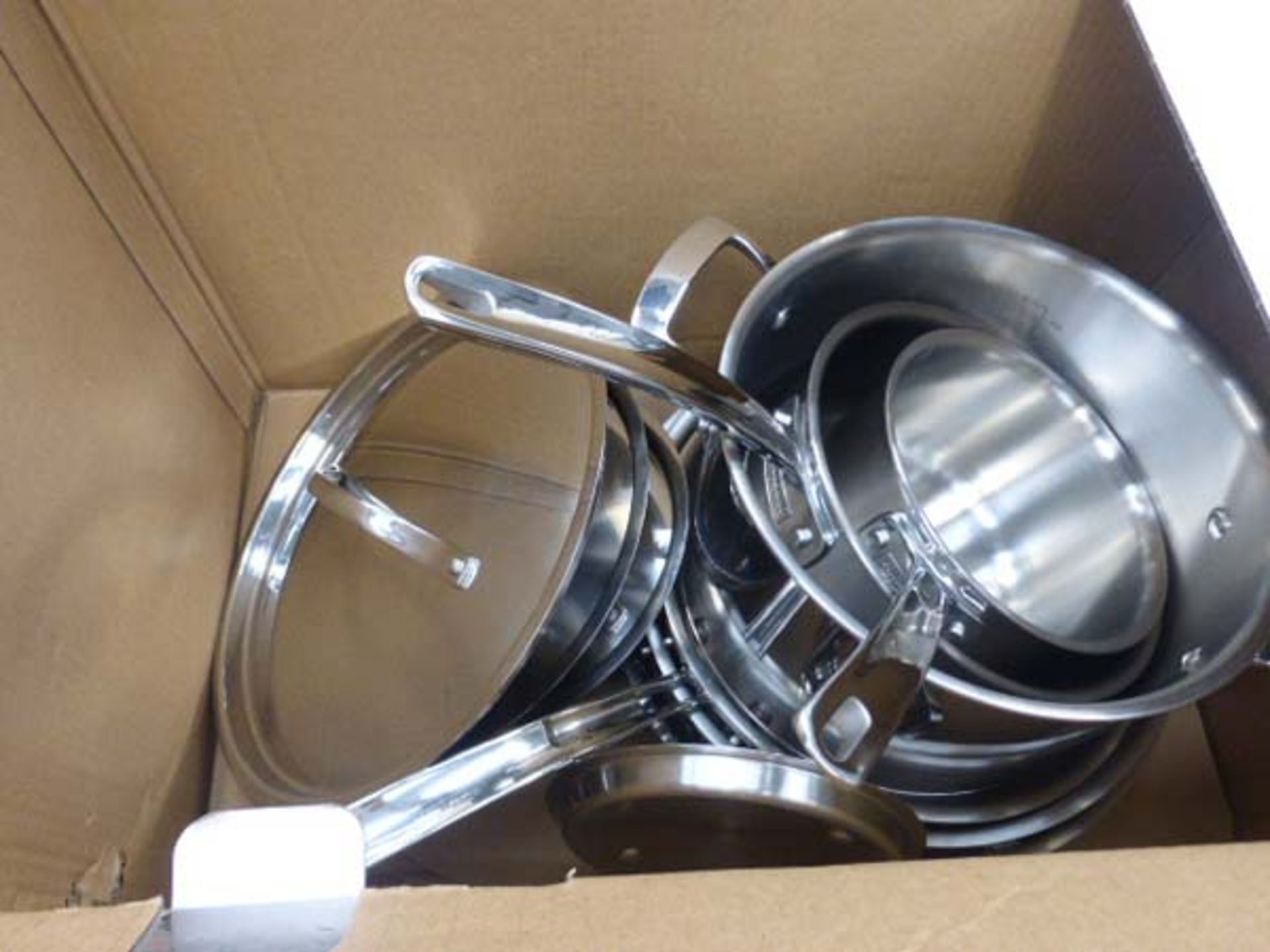Kirkland stainless steel cookware set with box - Image 2 of 2