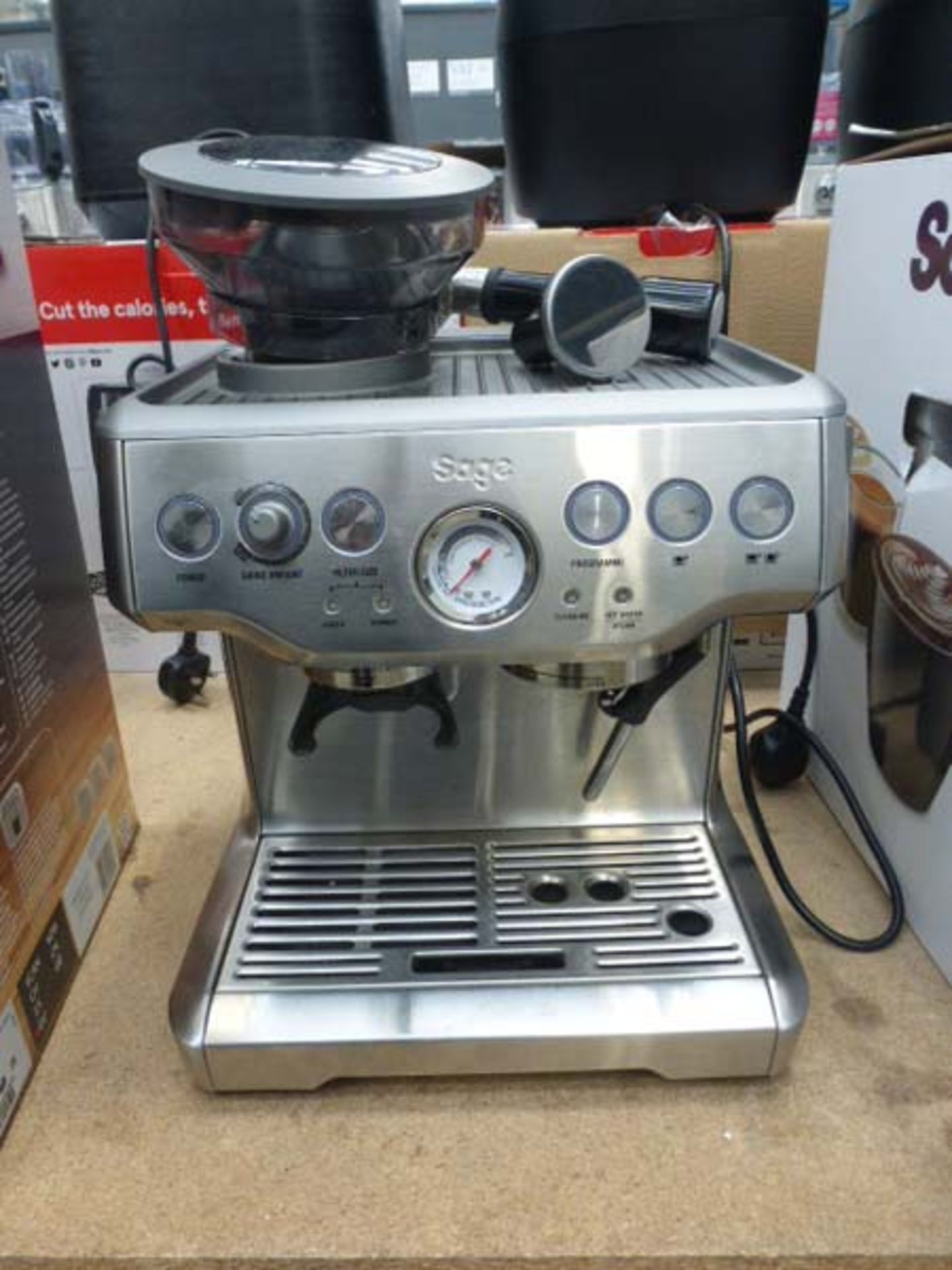 (62) Sage Barrister Express coffee machine in box