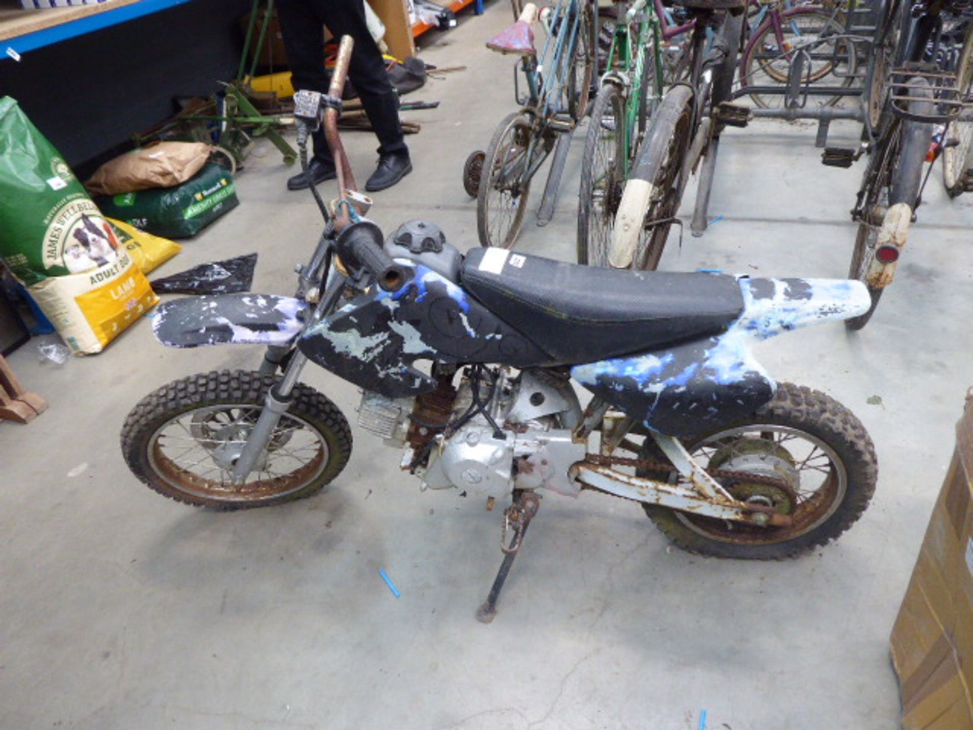 Non running pit bike