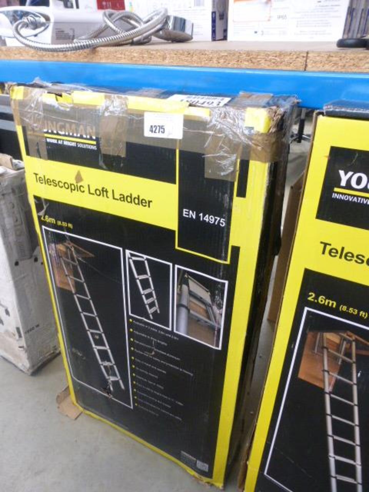 Boxed Youngman telescopic loft ladder