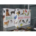 2 Boxed bird and dog bingo games