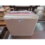 Box containing classical vinyl records