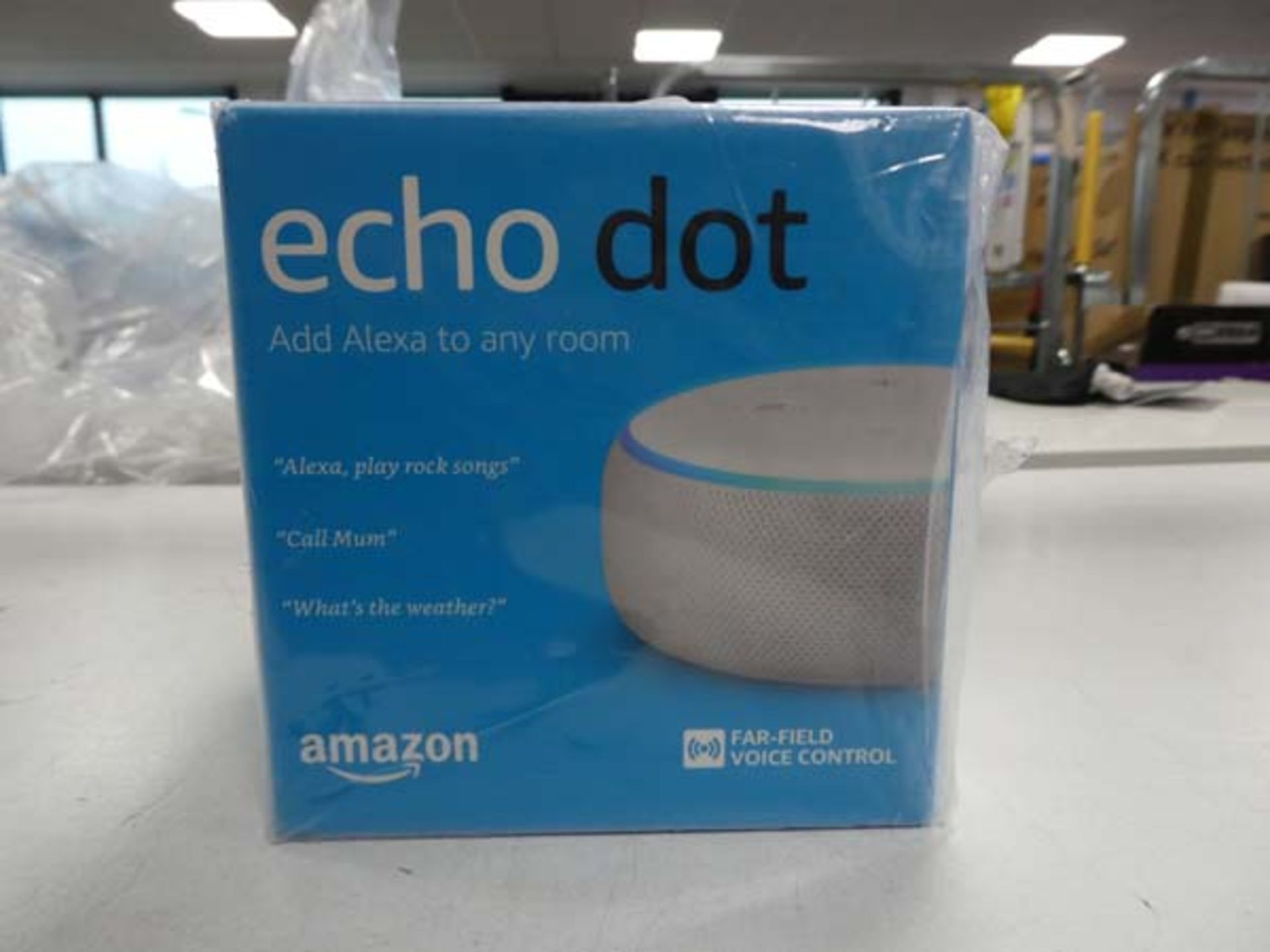 Amazon Echo Dot speaker with box