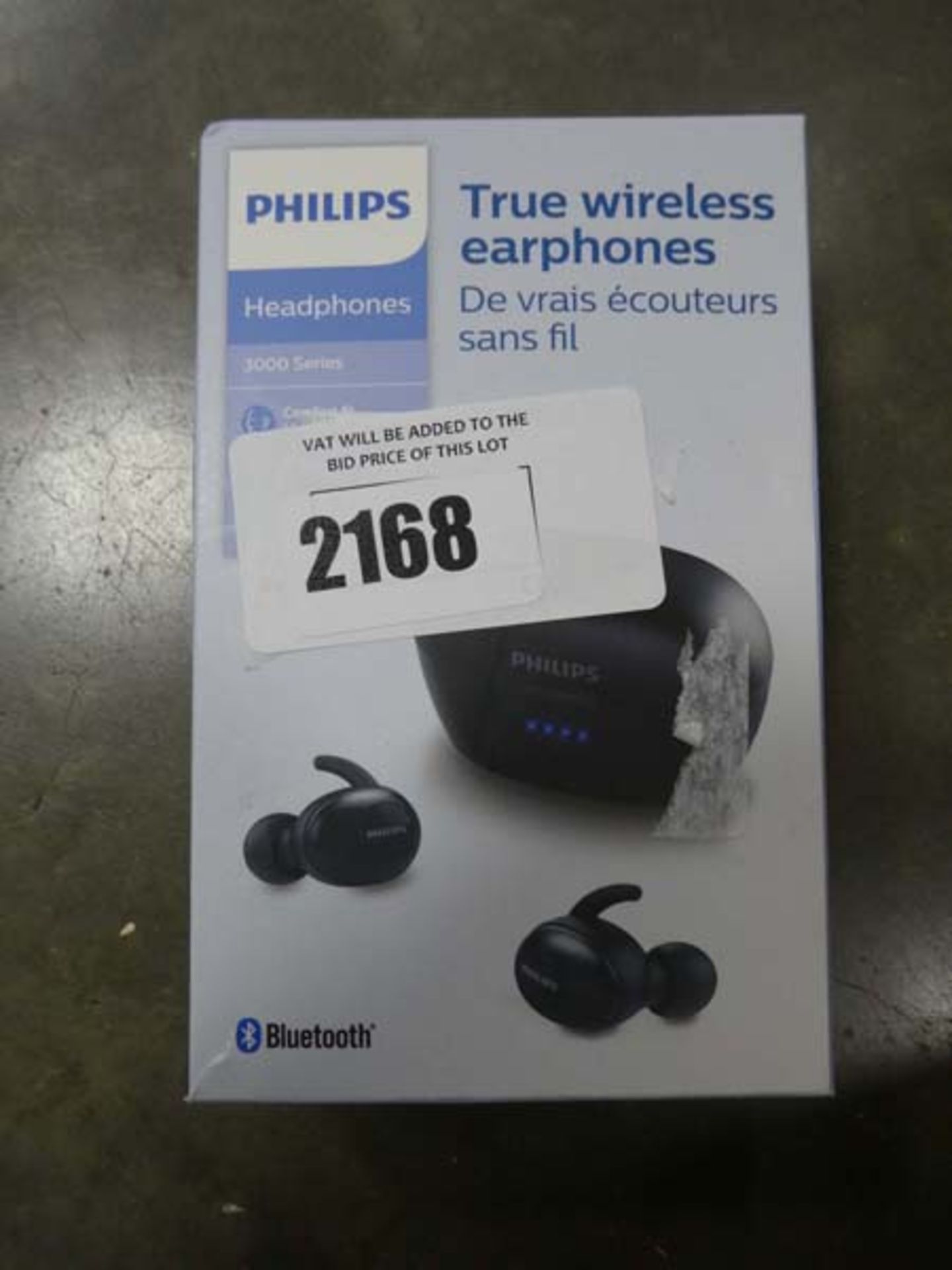 Philips true wireless earphones with box
