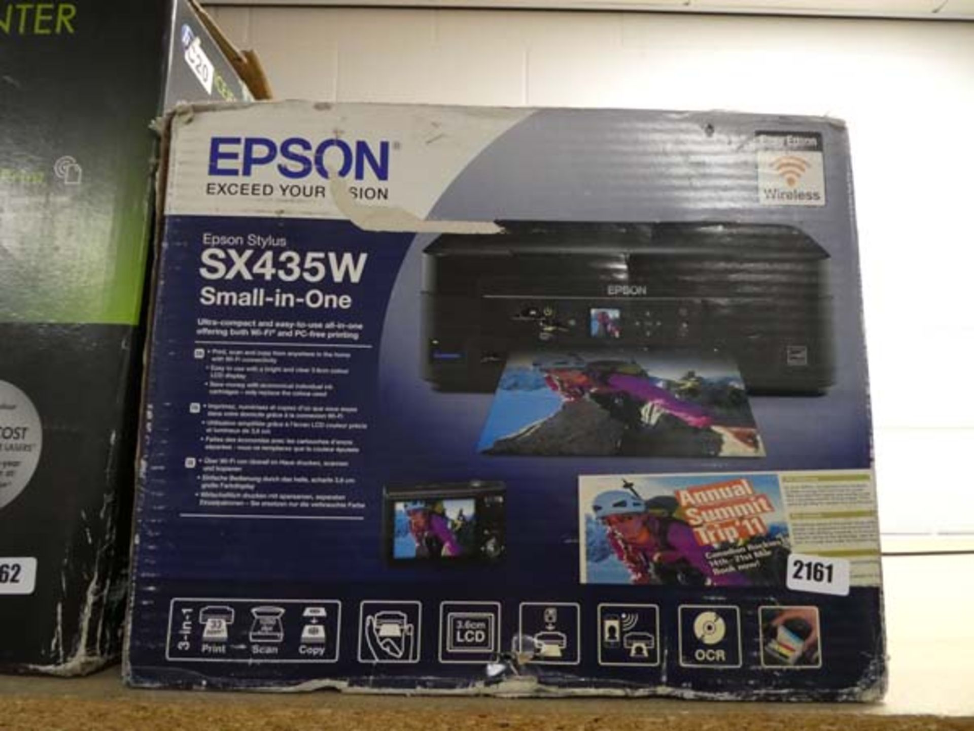Epsom SX435W all in one printer in box