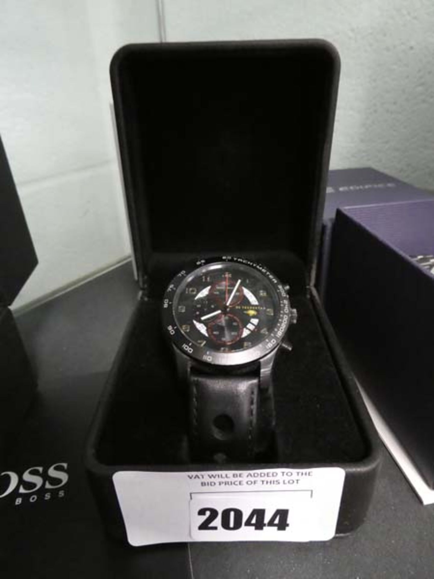 DS Techeetah chronograph wristwatch with black rubber strap and case - Image 2 of 2