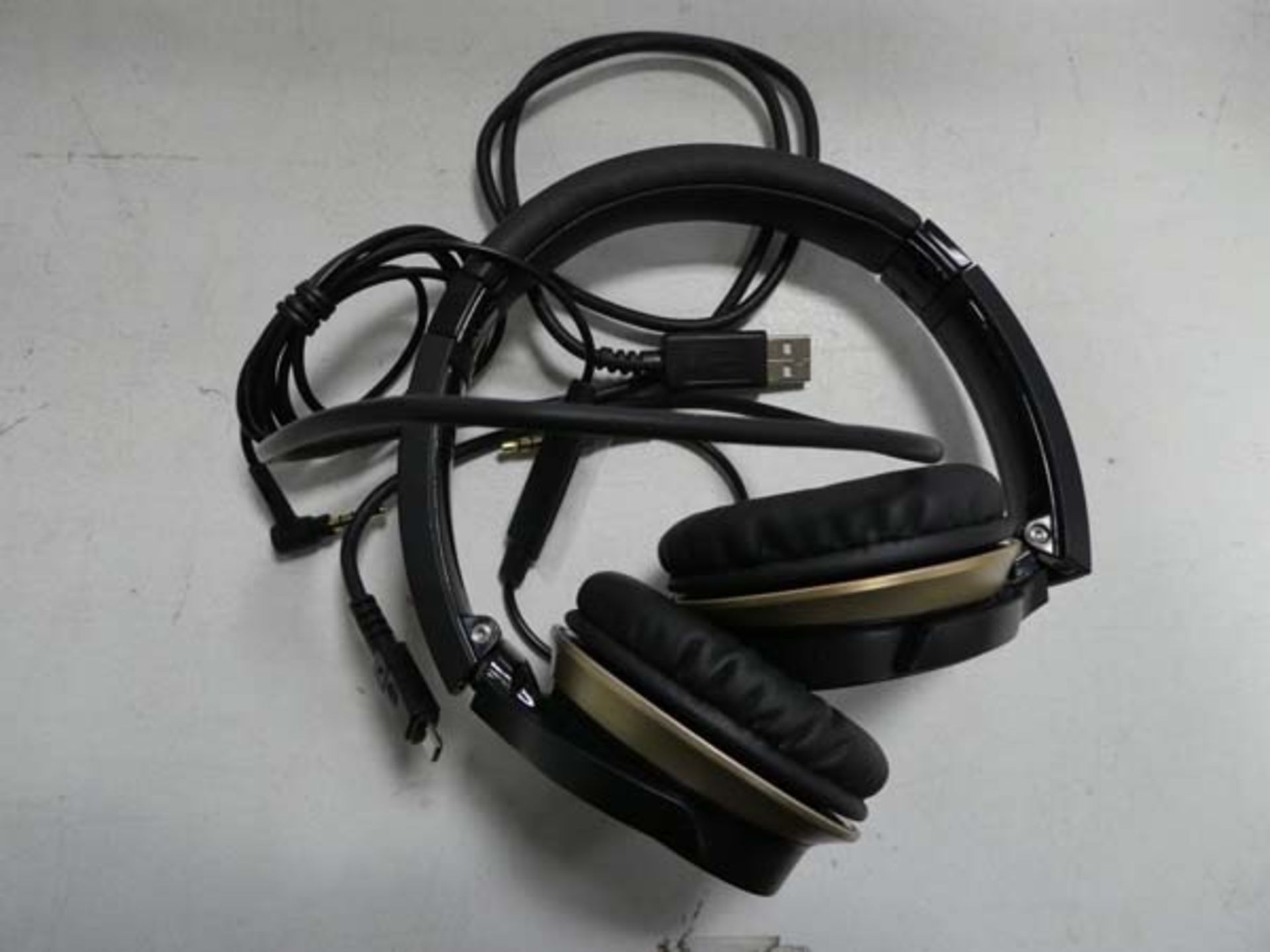 Pair of Audio Technica bluetooth headphones with box