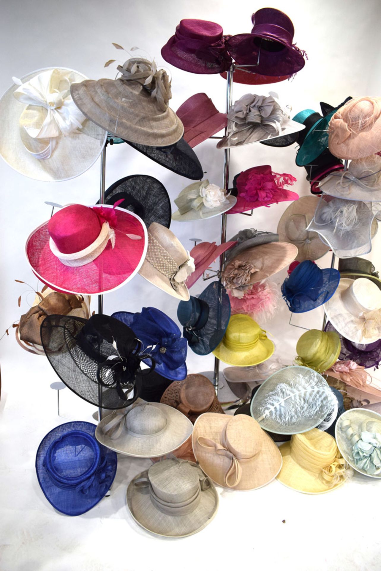 Approx. 55 occasion hats in various designs and colours (not including hat stands) - Image 4 of 4