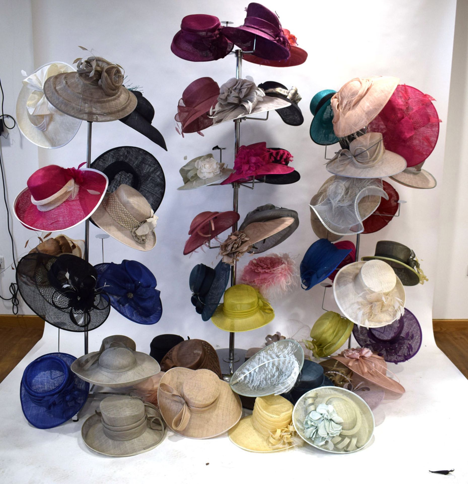 Approx. 55 occasion hats in various designs and colours (not including hat stands) - Image 2 of 4