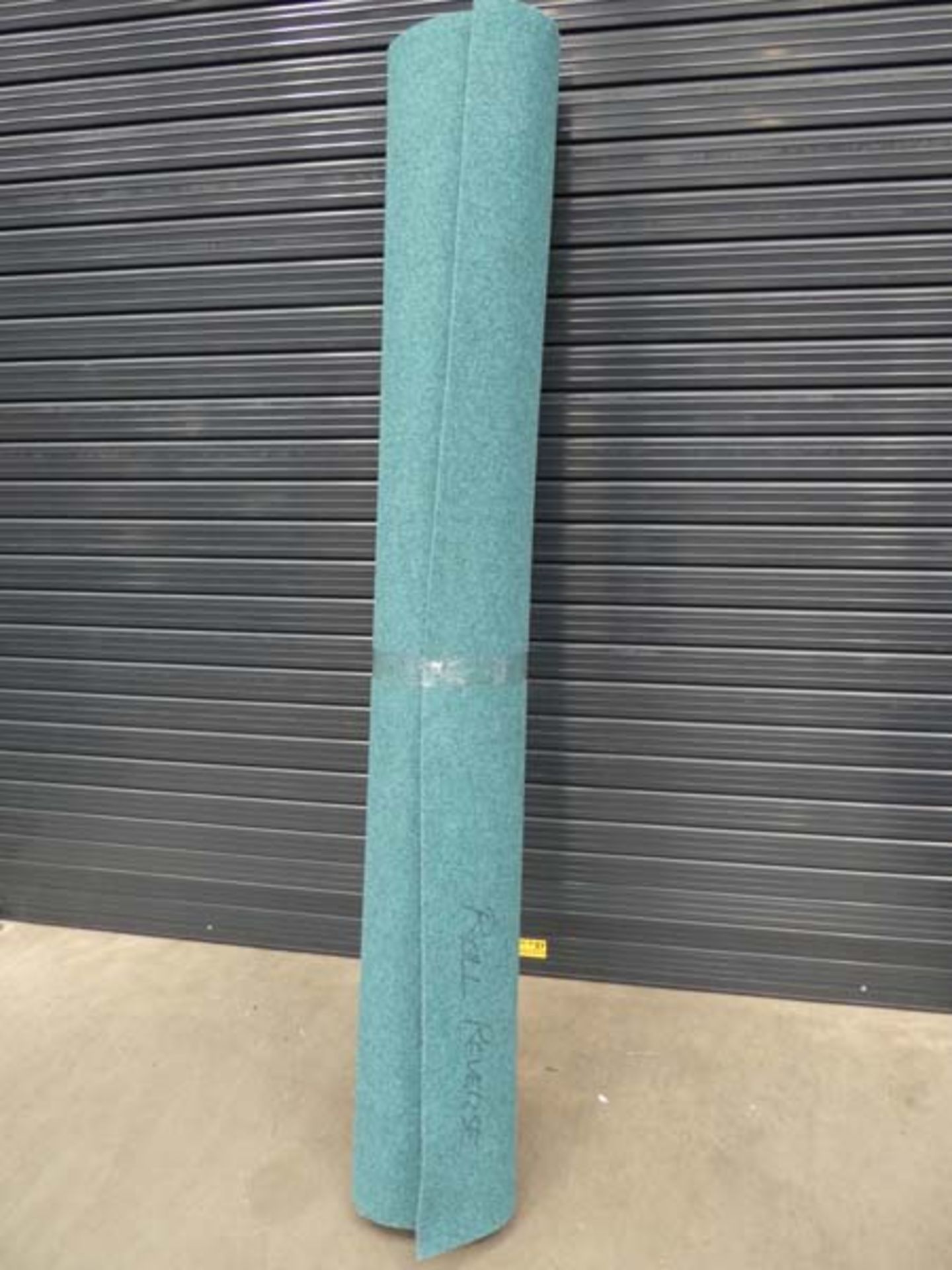 Roll of heavy duty green carpet