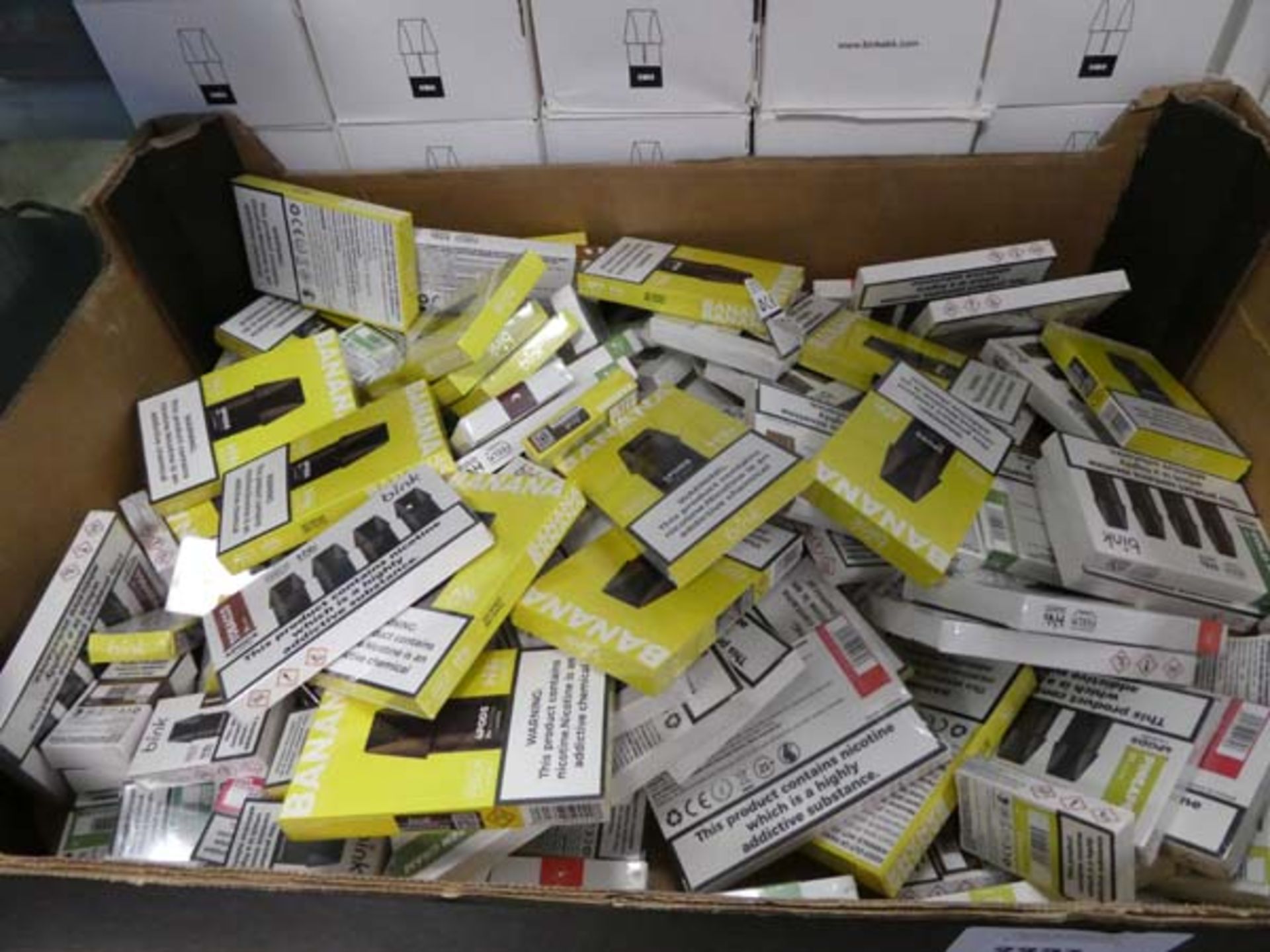 Large quantity of Bink E-Cigarette pods, approx. 39 boxes of approx. ten in each box, various - Image 2 of 2