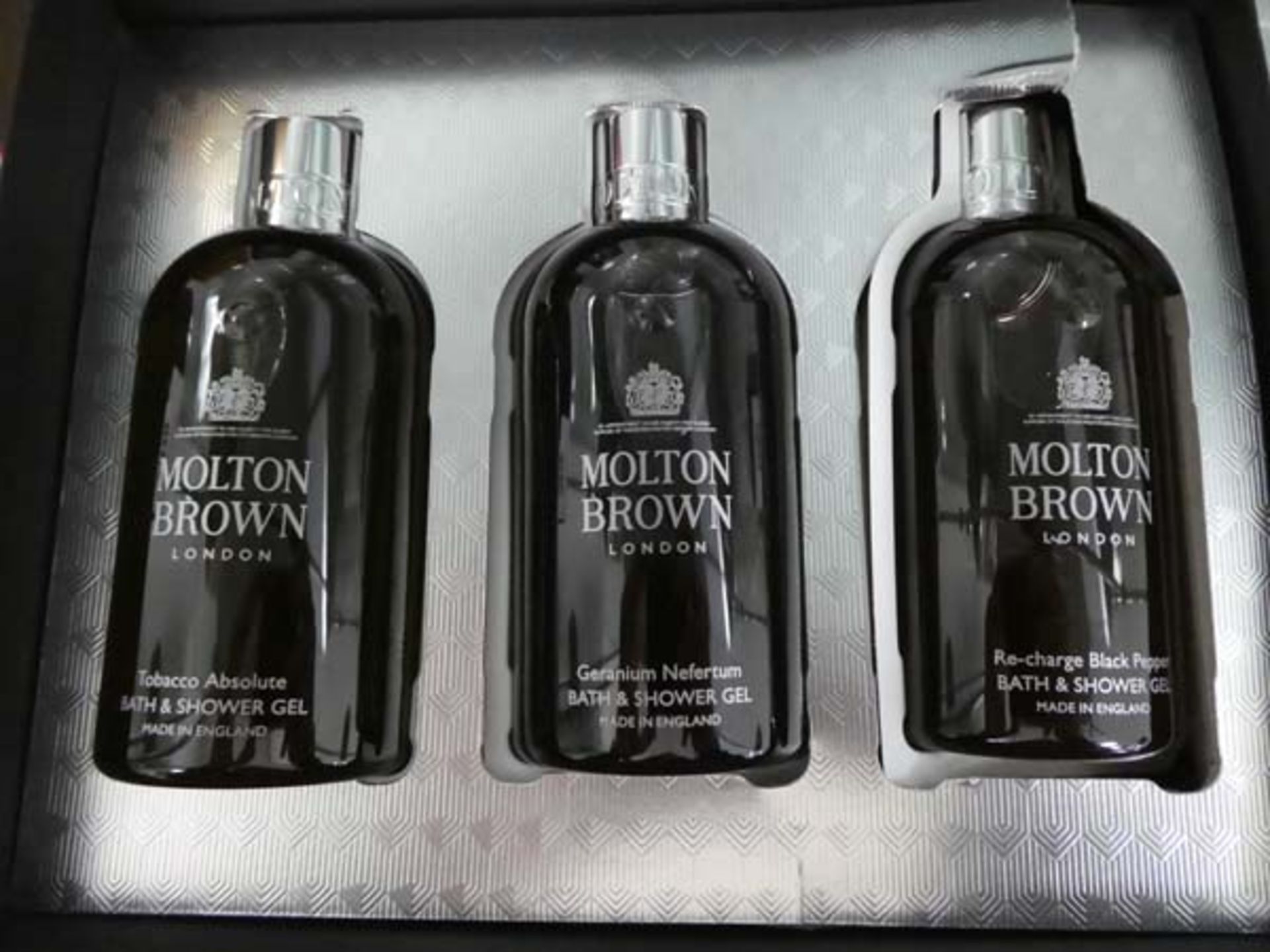 Molton Brown London set of 3 bath and shower gels