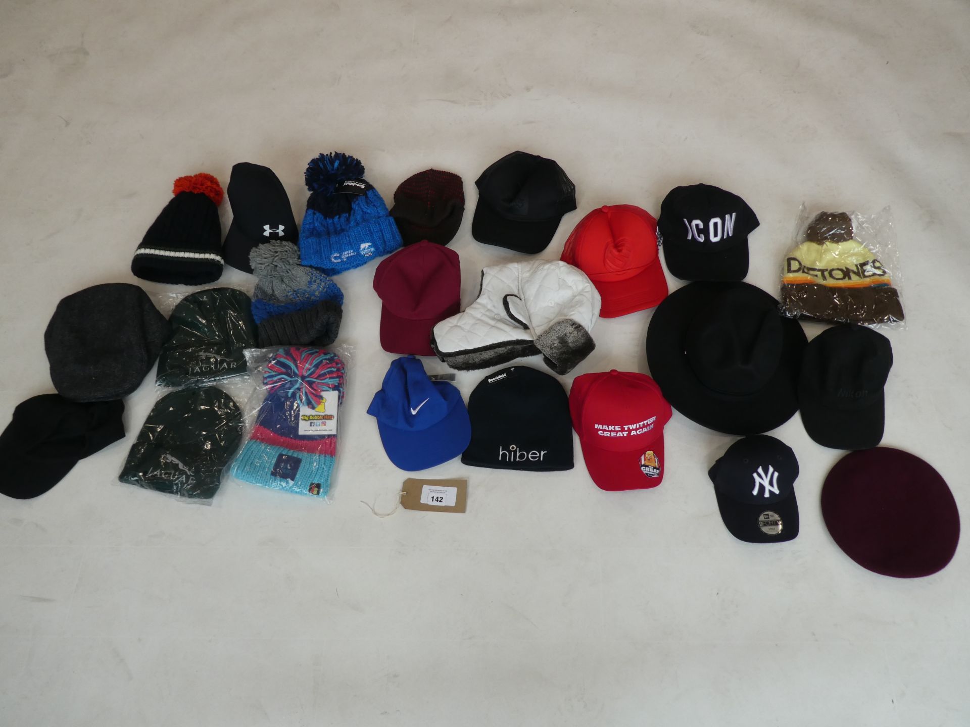 Selection of mixed style hats