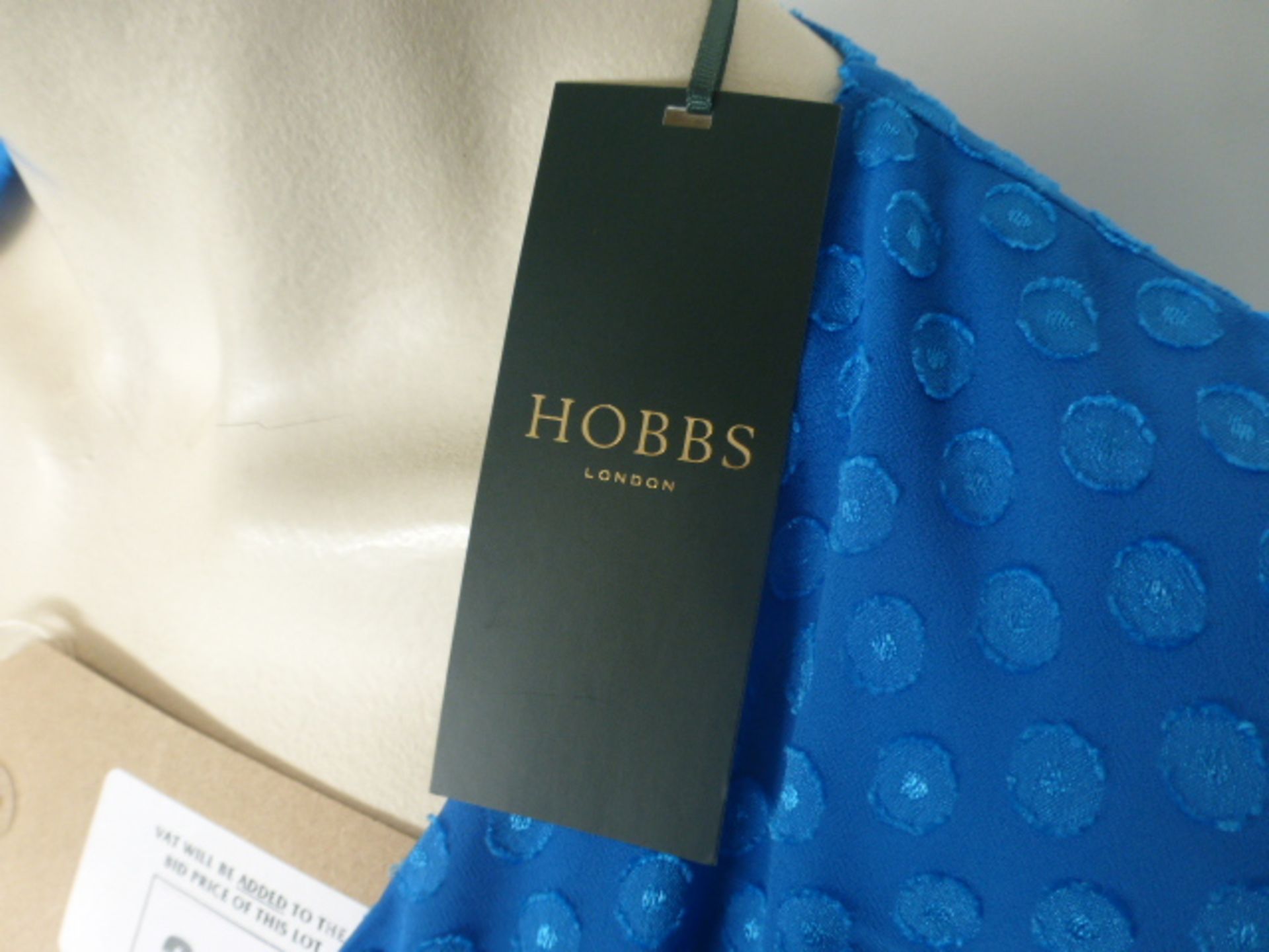 Hobbs London ladies cassie wrap dress in cobalt size 16 - Image 2 of 2