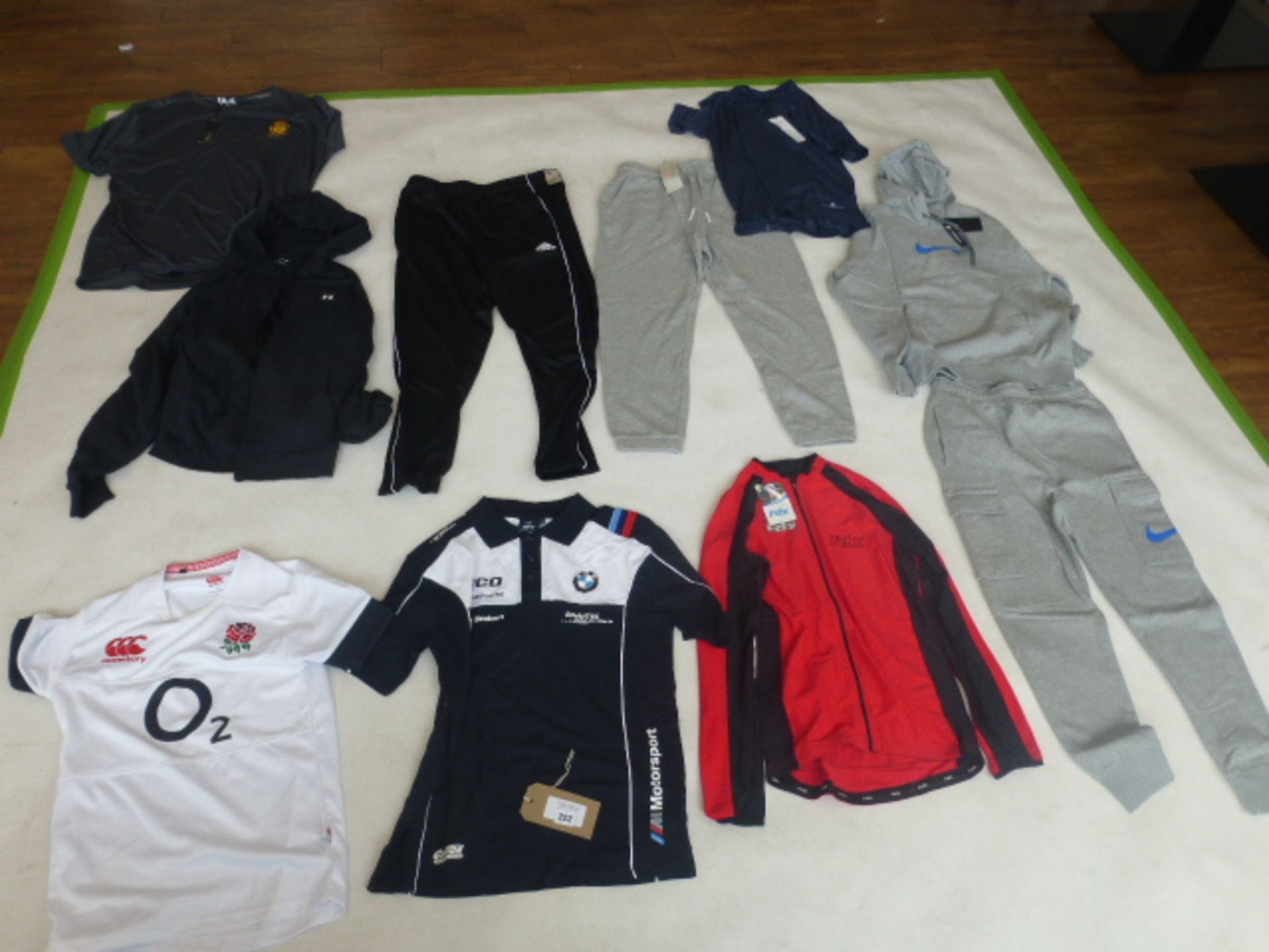 Selection of sportswear to include Nike, Sweaty Betty, Under Armour, etc