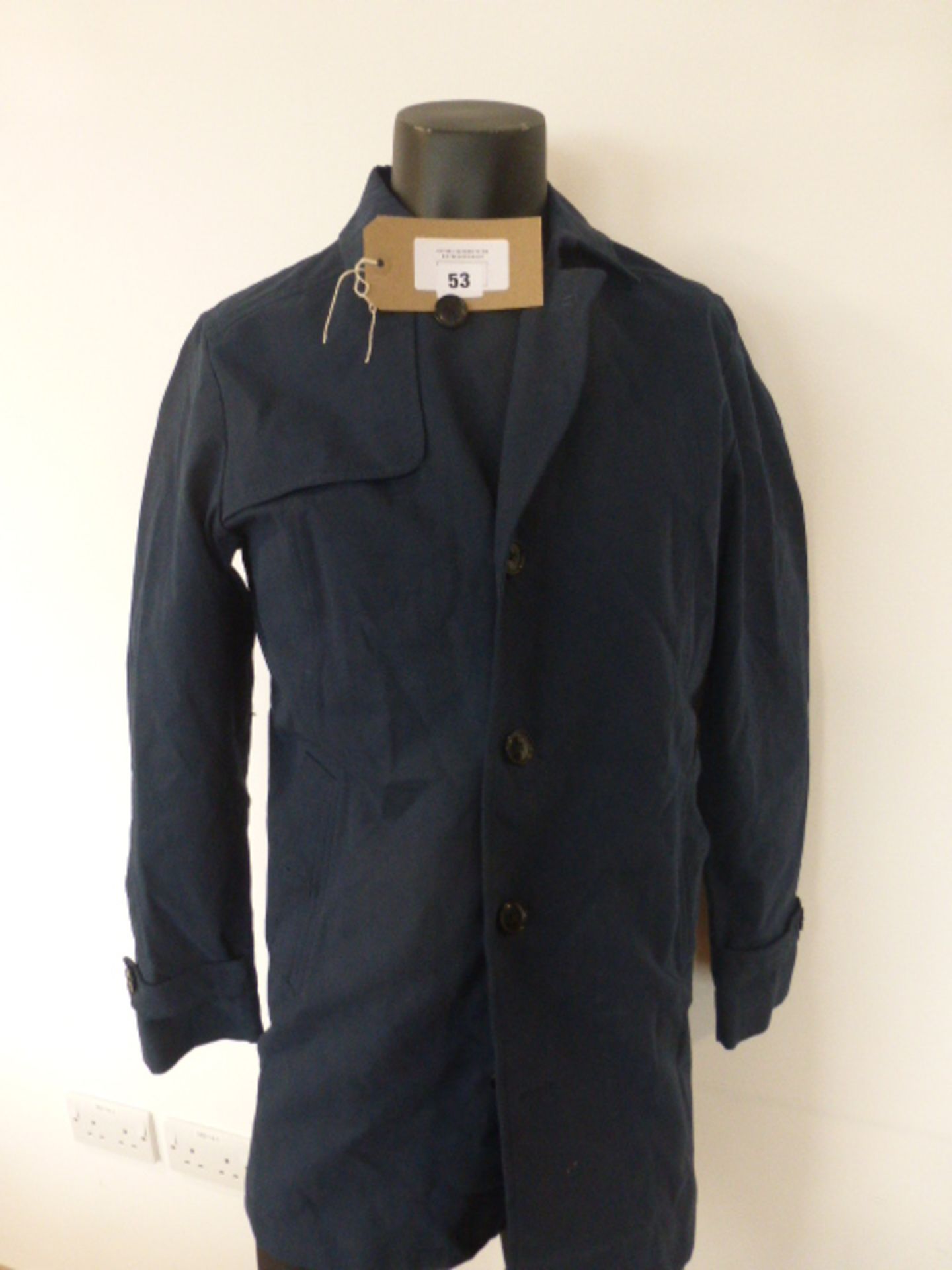 Selected Homme times coat B in dark sapphire size XS