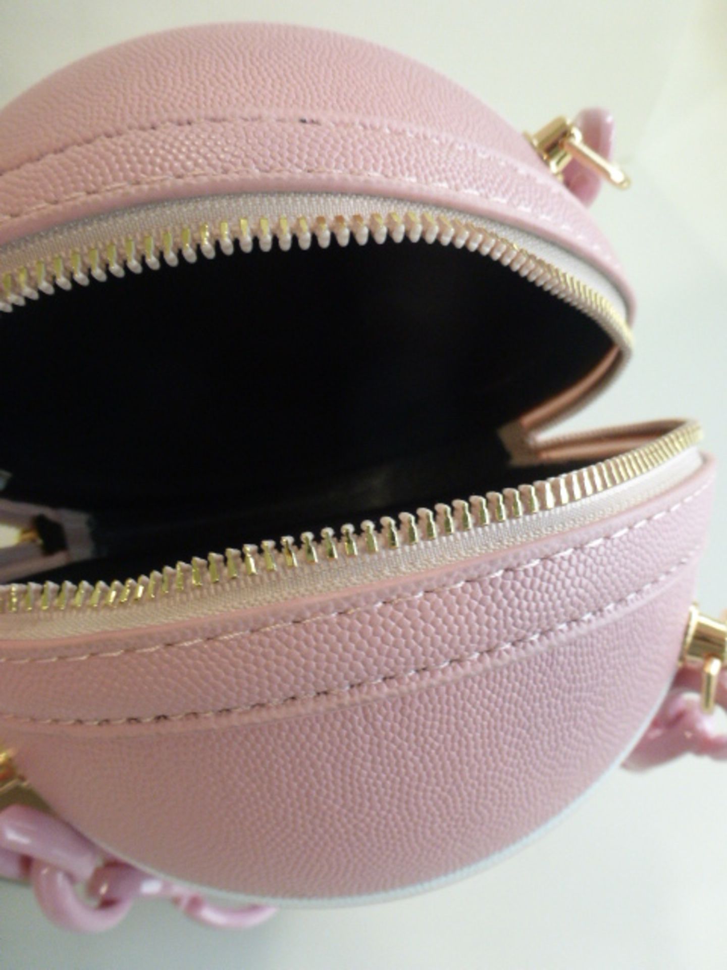 Yamani basket ball handbag in pink - Image 3 of 3