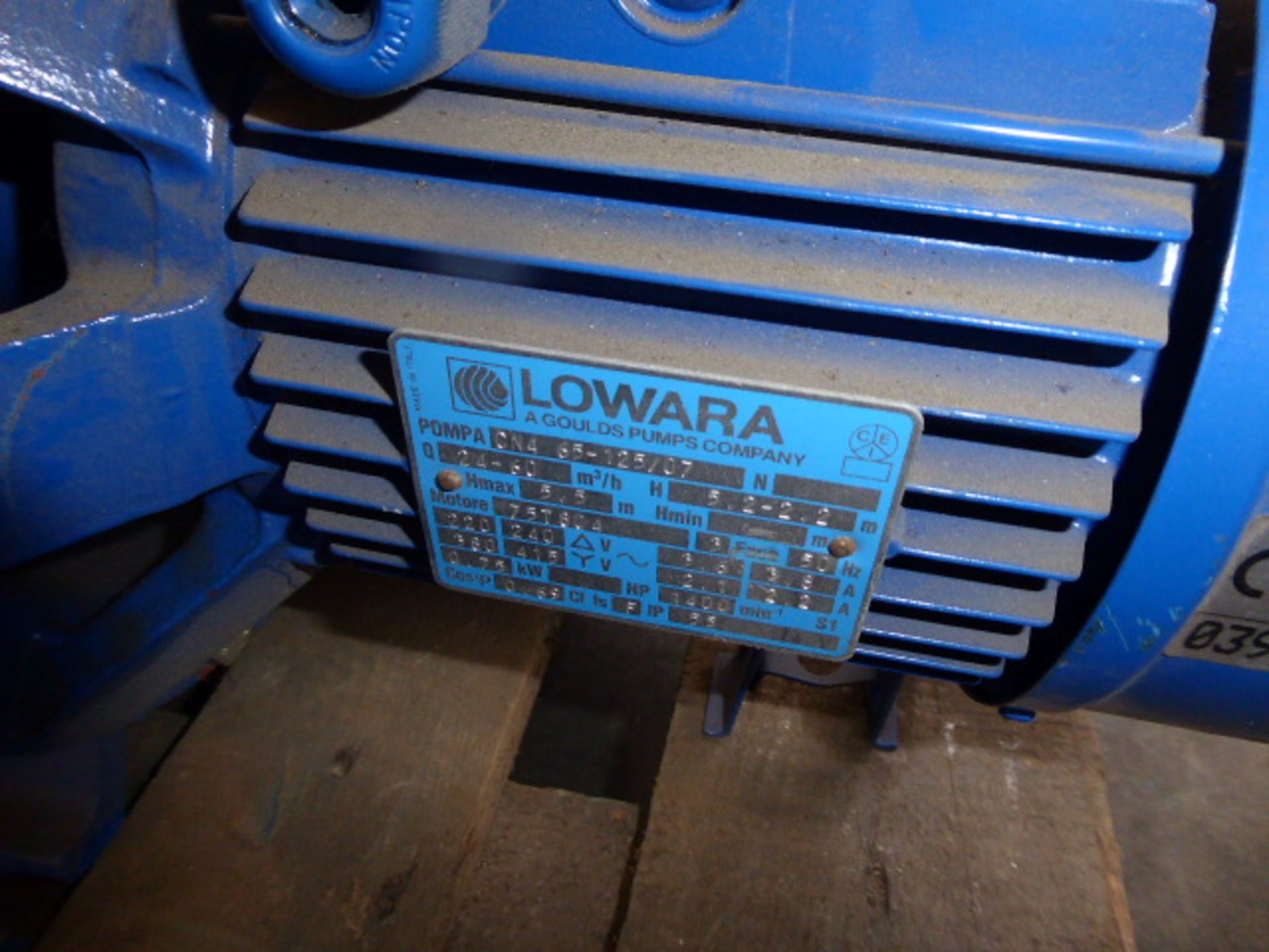 Lowara CN4 65-125/07 end section pump, 5.5kw - Image 3 of 4