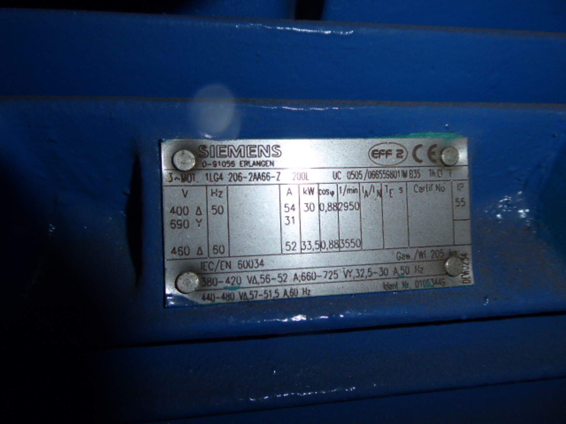 Siemens motor, 33.5kw, 205kg - Image 2 of 3