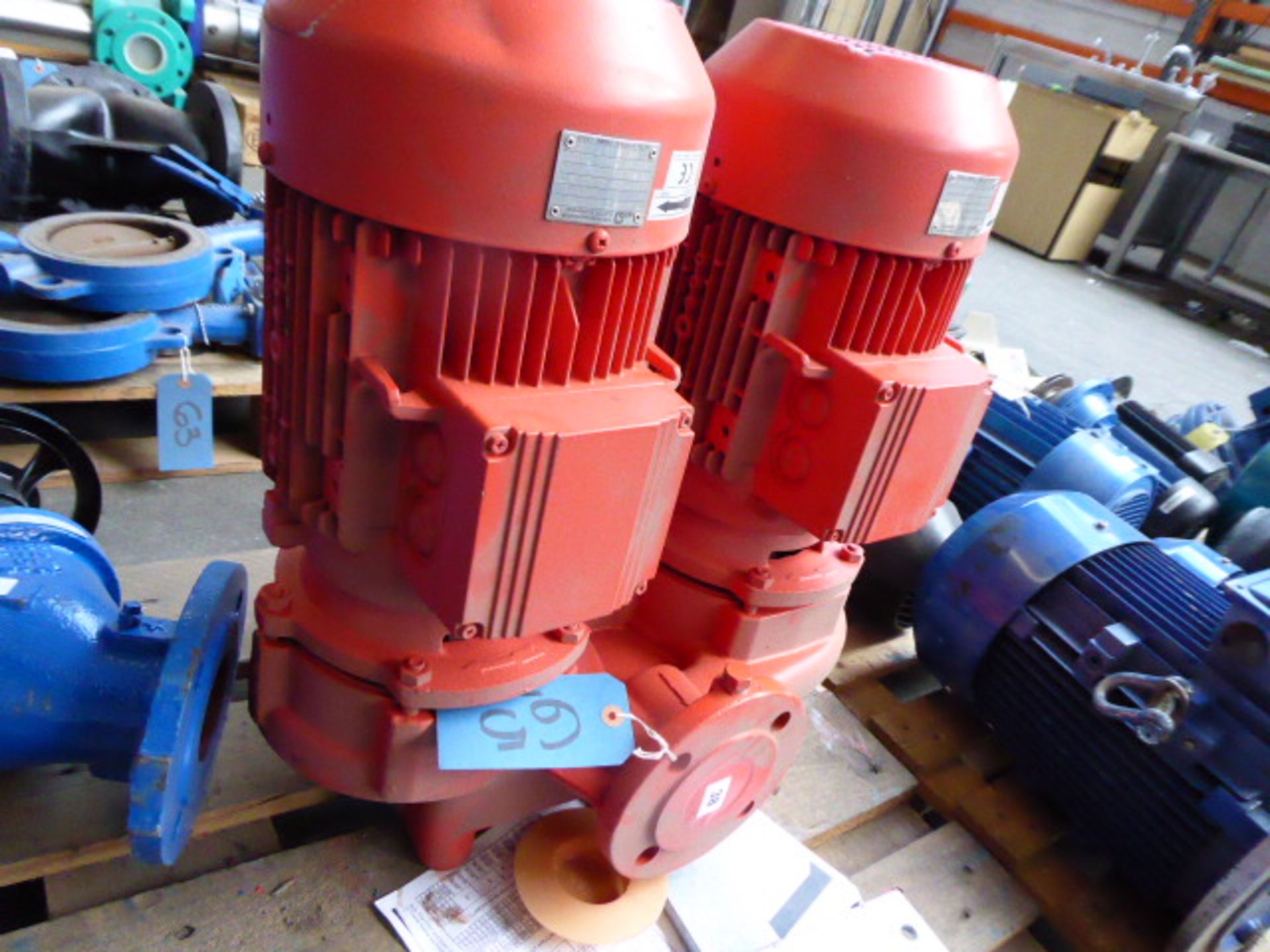 KSB Trialine Z 50-160/402G11 twin stage pump, with each motor 4.6kw and 31kg - Image 2 of 4