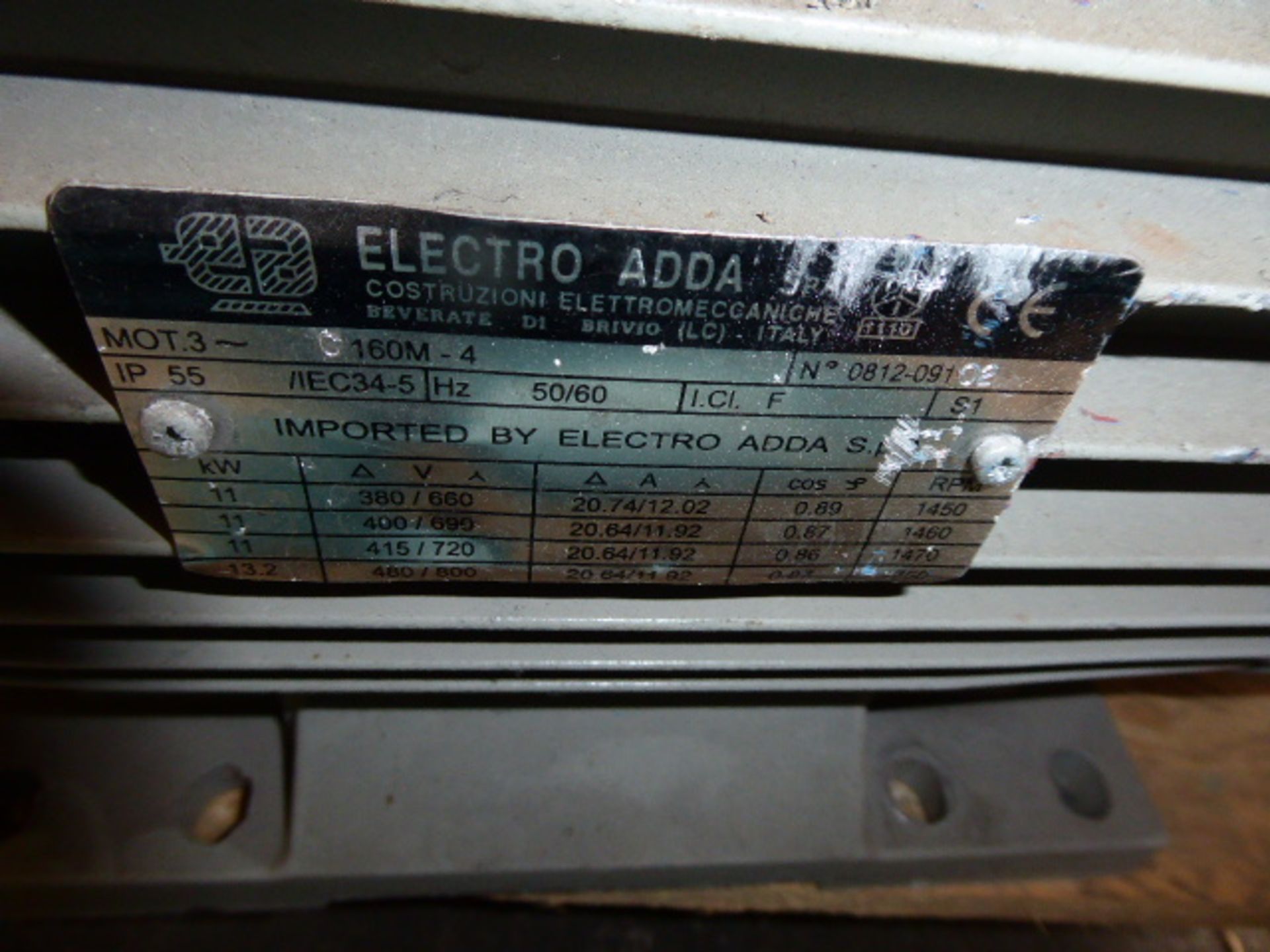 Electro Adda motor, 13.2kw - Image 2 of 4