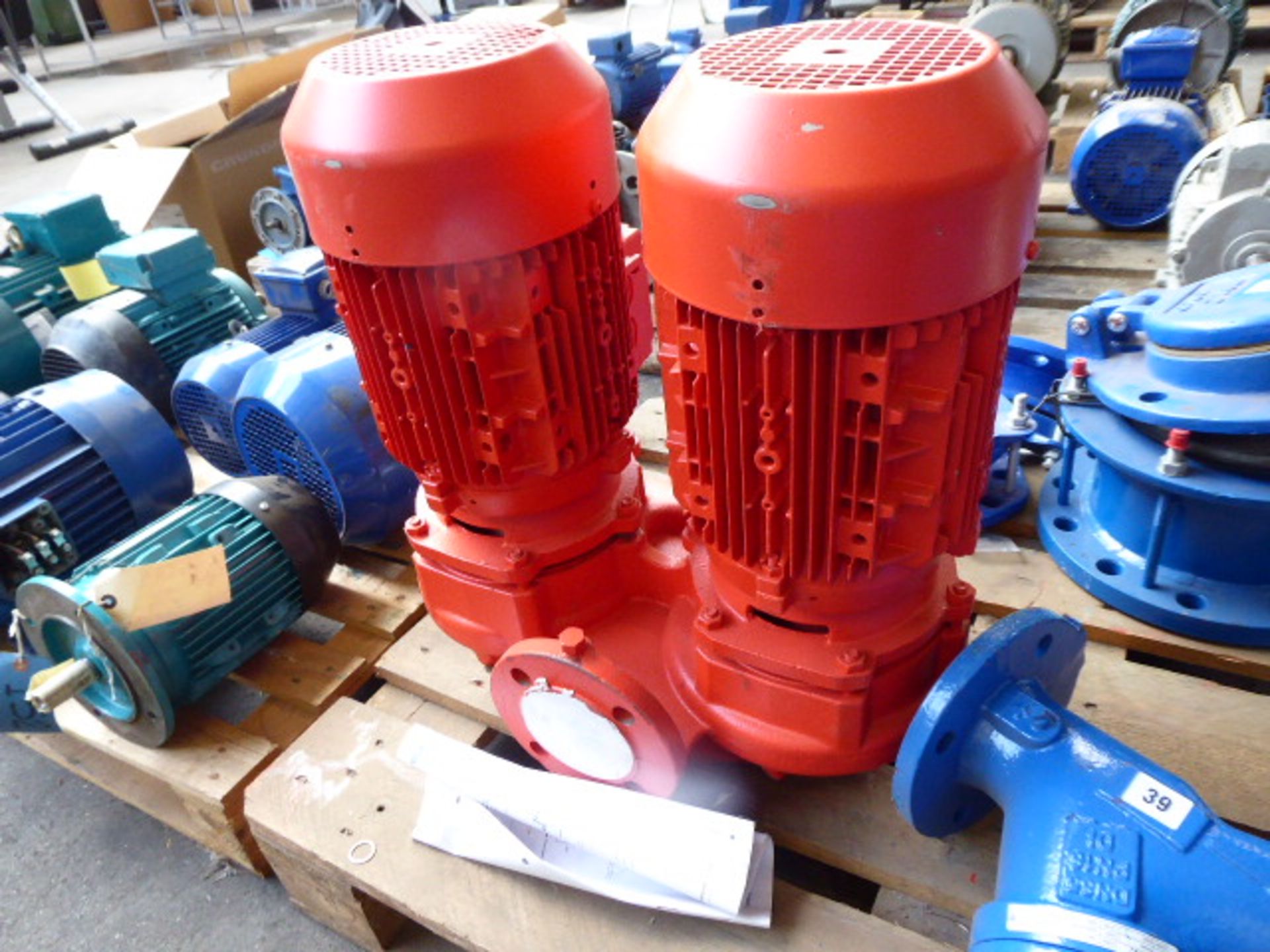 KSB Trialine Z 50-160/402G11 twin stage pump, with each motor 4.6kw and 31kg