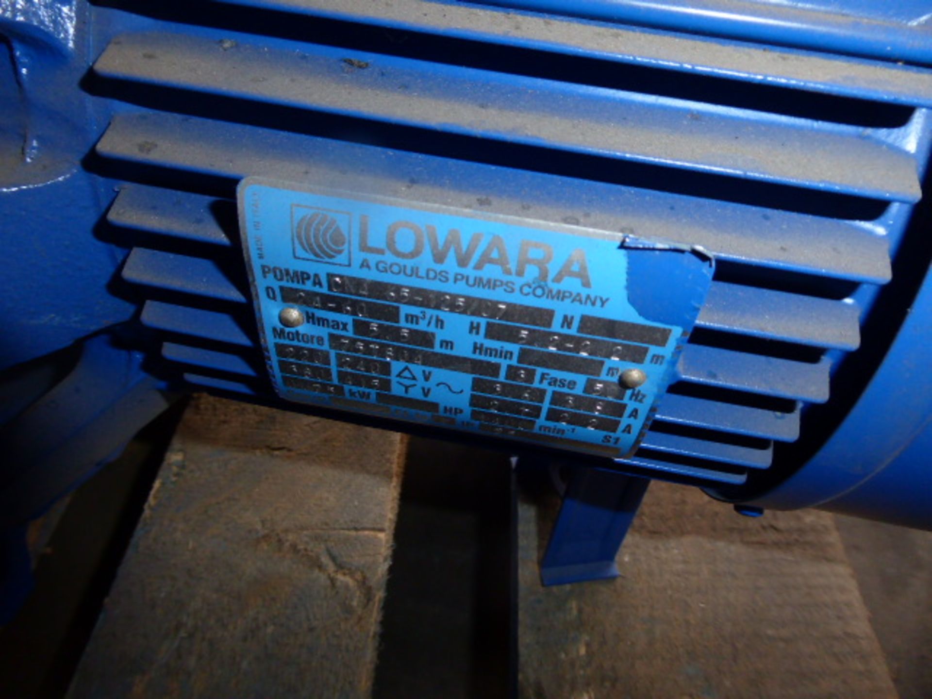 Lowara CN4 65-125/07 pump end section pump, 5.5kw - Image 2 of 3