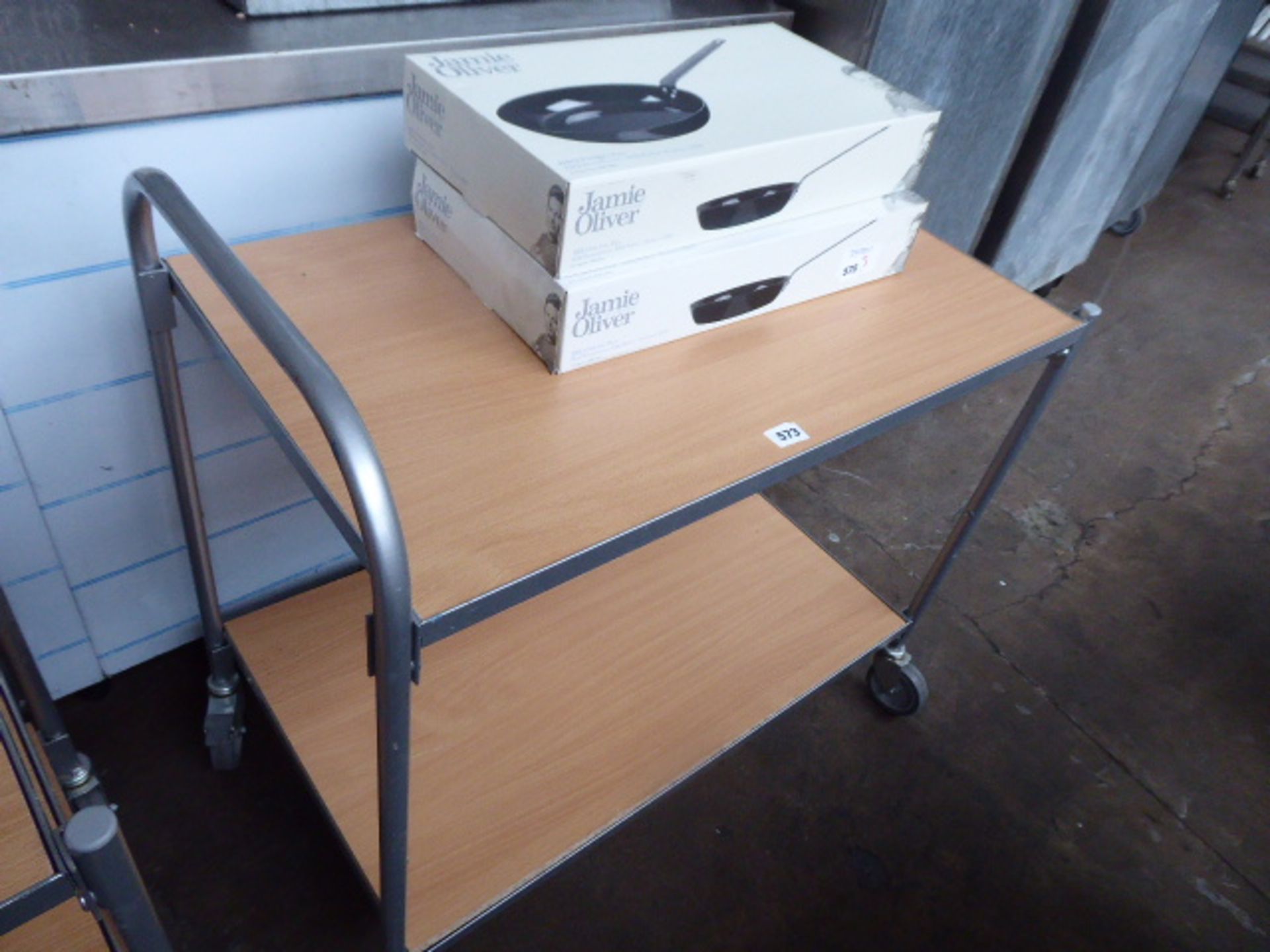 558 - 85cm 2 Tier catering trolley