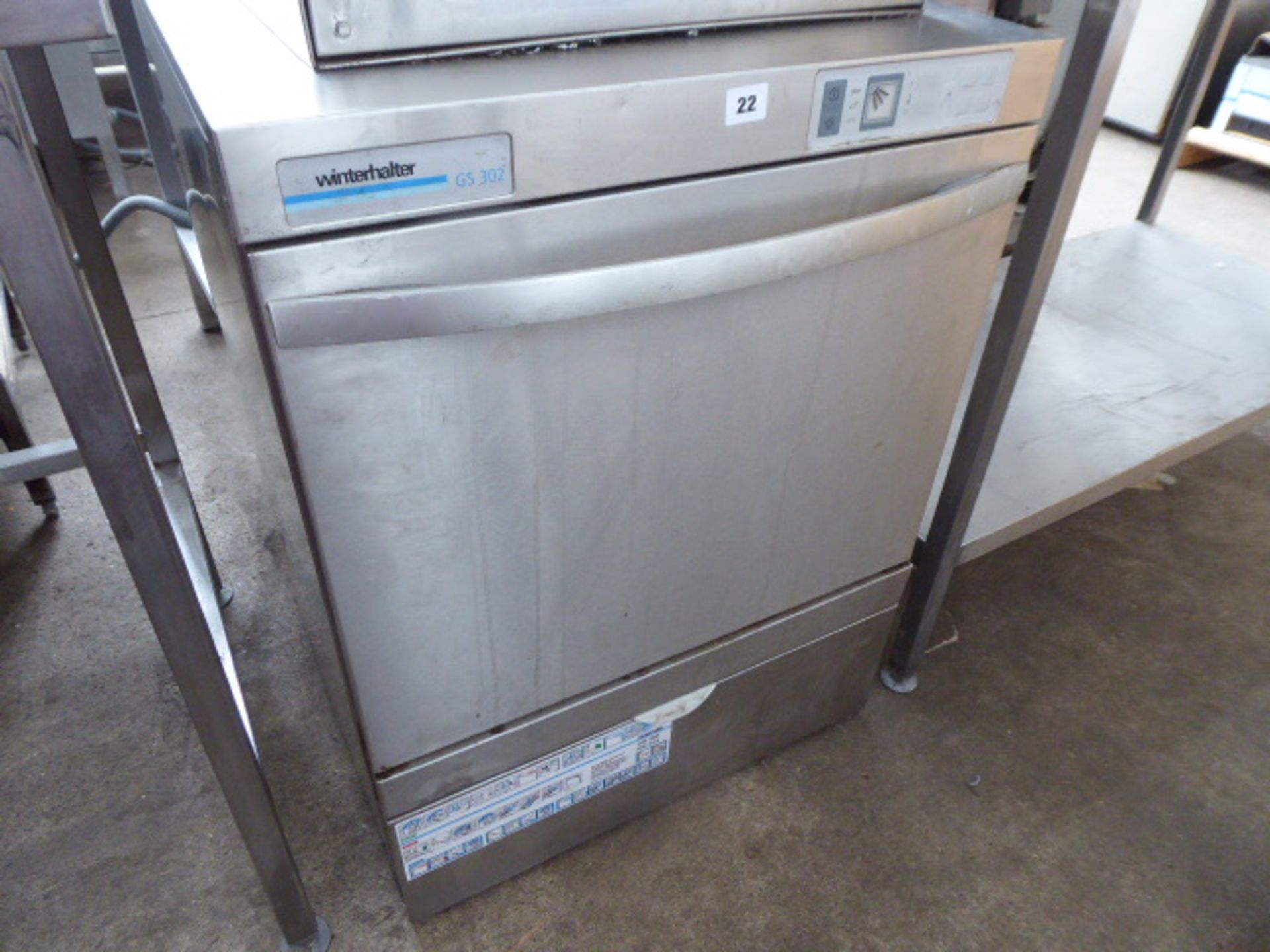 60cm Winterhalter GS302 under counter drop front dishwasher