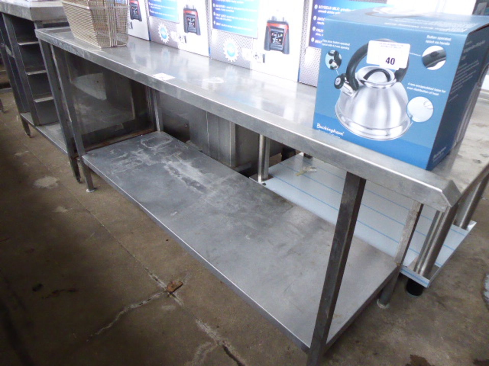 72 - 180cm stainless steel draining board