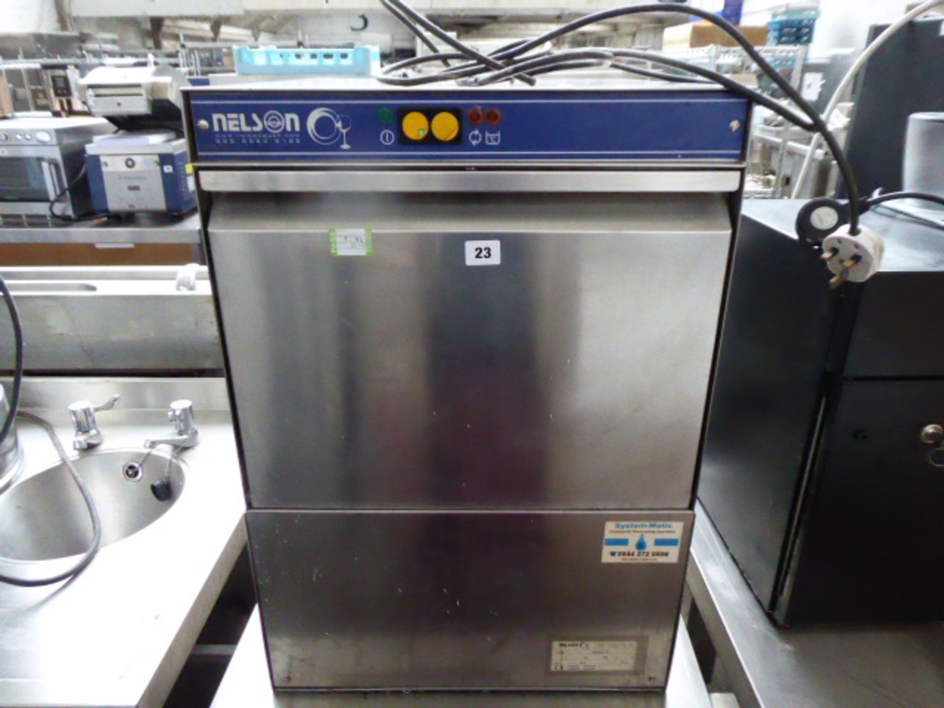 (42) 50cm Nelson model SC40A-3 bench top glass washer