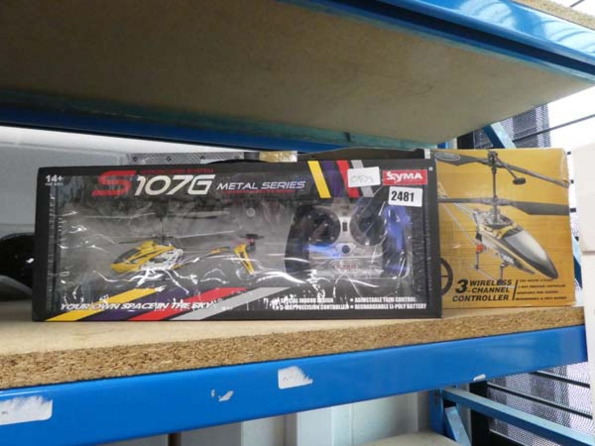 Syma and another gyroscope helicopter radio controlled in box