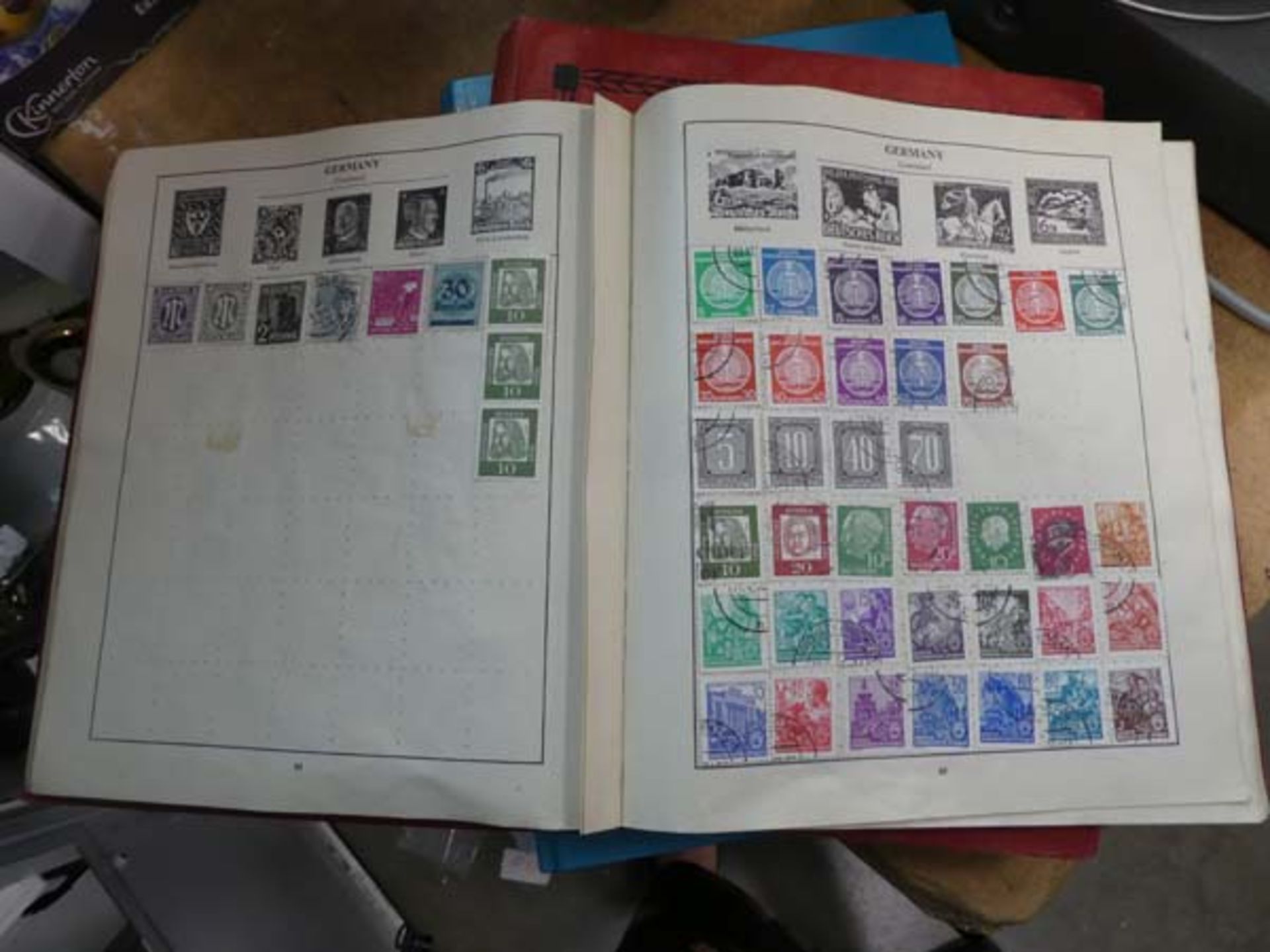 4 various collectors stamp albums to inc. The improved postage stamp albu and contents - Image 3 of 4