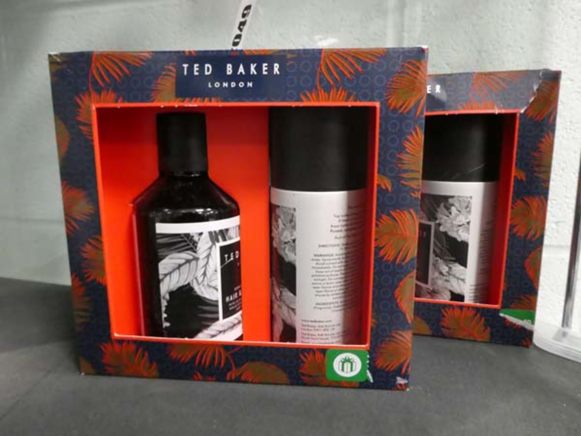 2027 Ted Baker Graphite Black hair and body wash and body spray set (2 boxes)