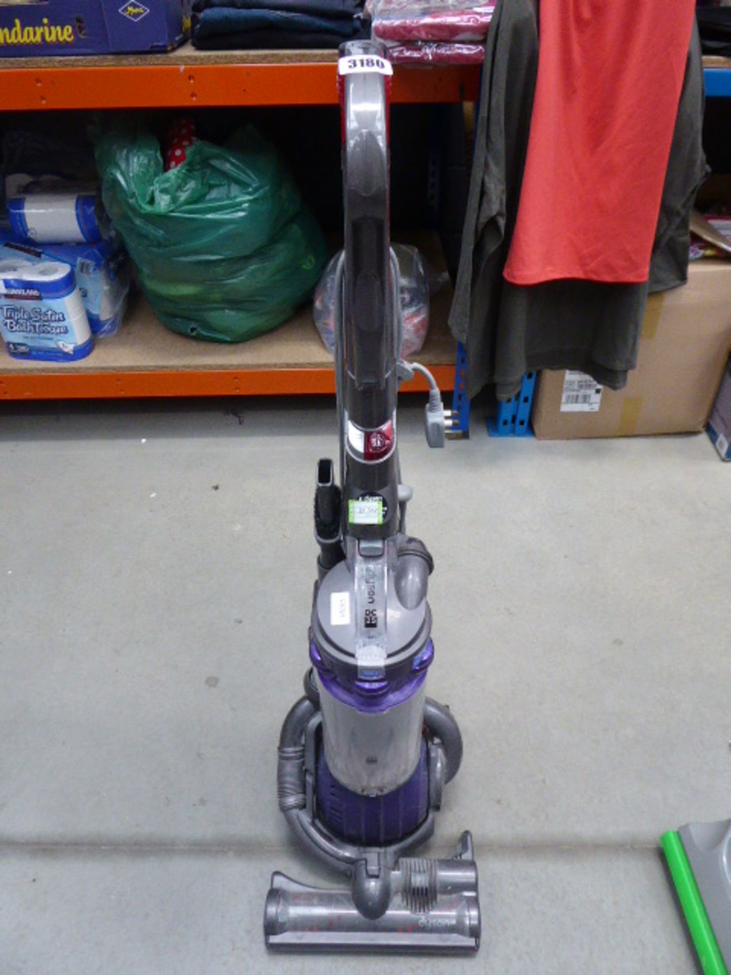 (TN104) Dyson upright DC25 vacuum cleaner, plus an upright Vax steam hard floor cleaner