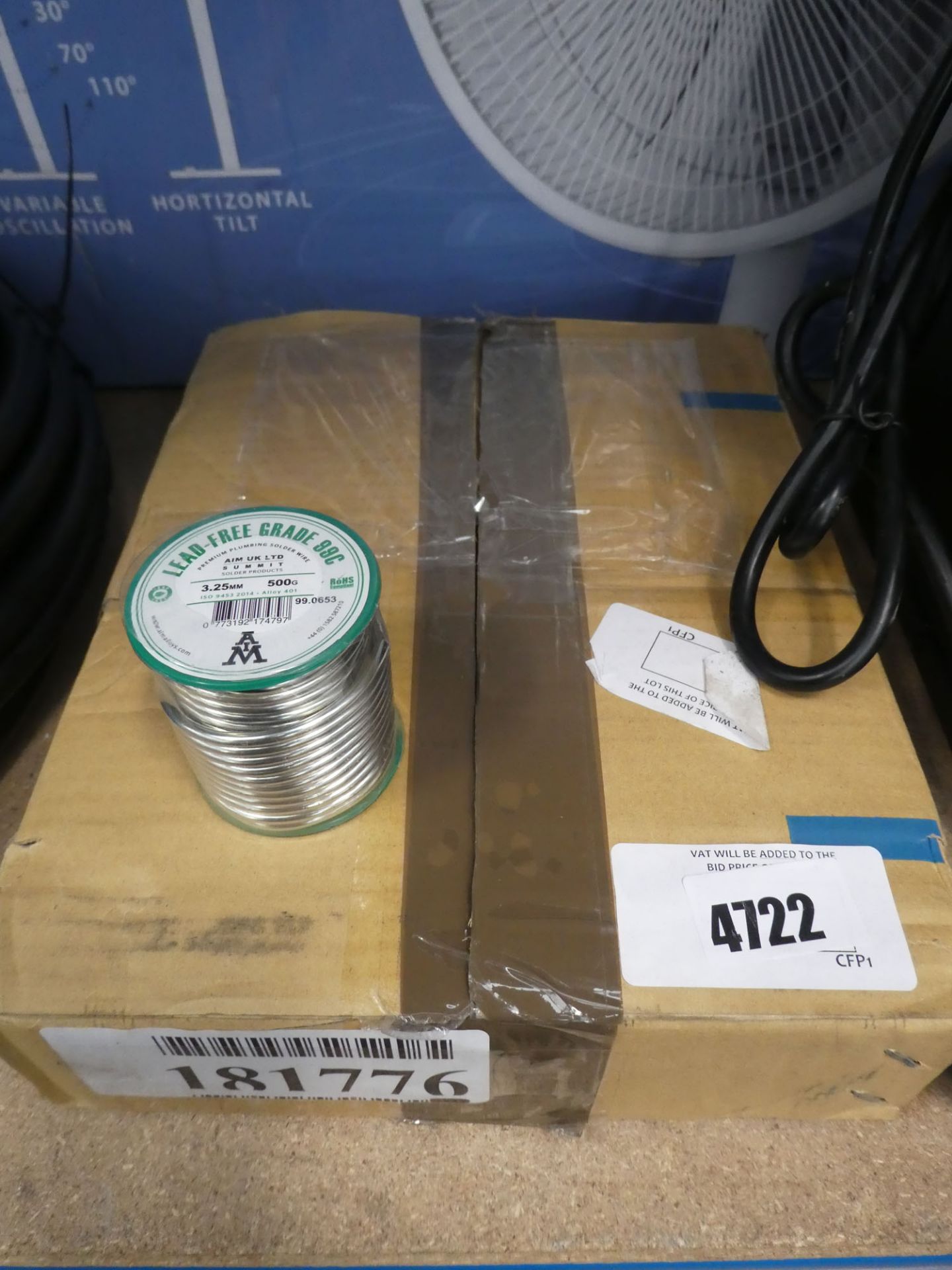 Box of plumbing solder